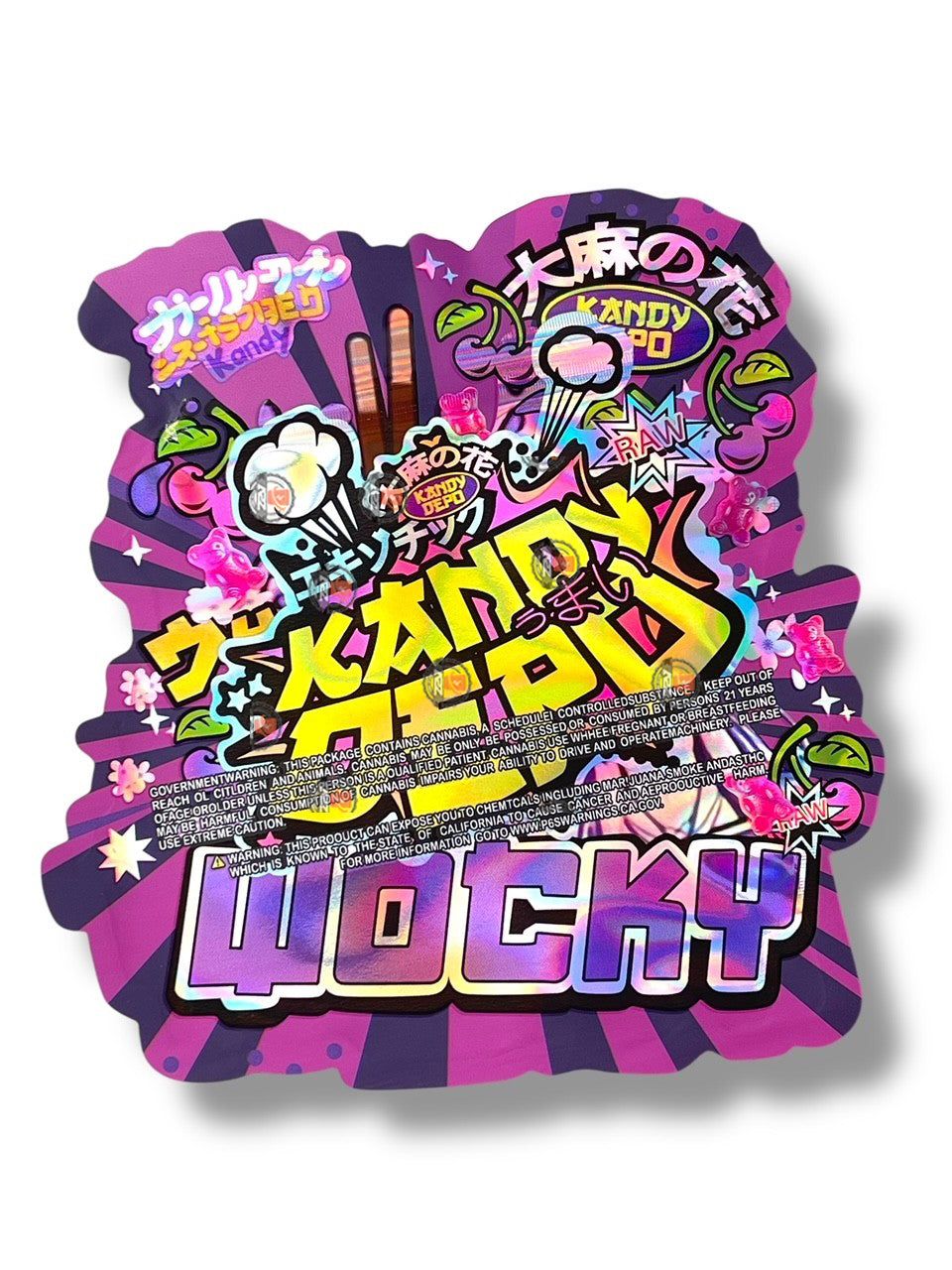 Wocky Kandy Depo Mylar Bag 3.5g shape bag