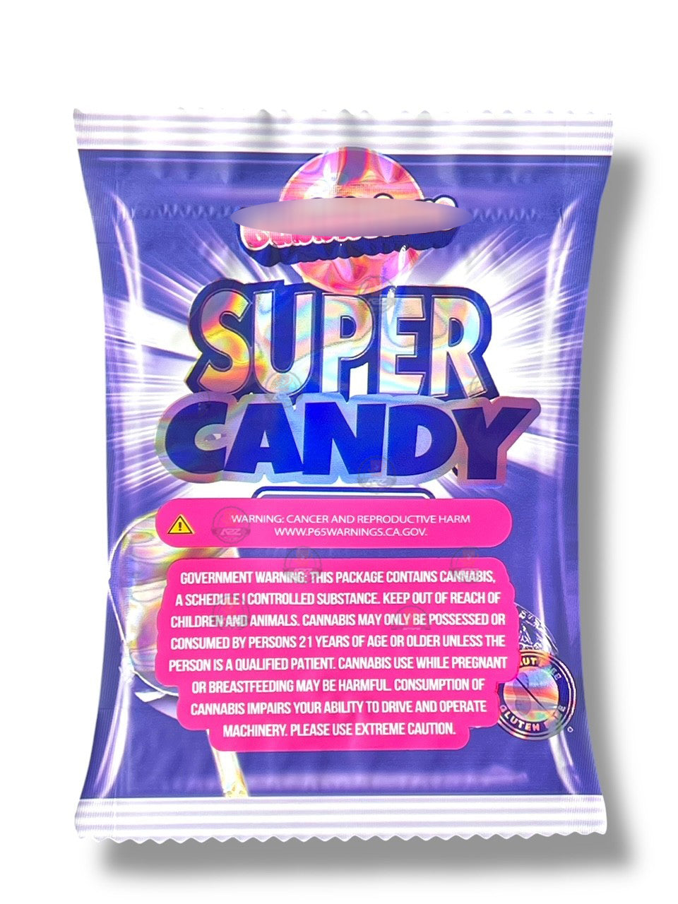 Super Candy Mylar Bag 3.5g shape bag