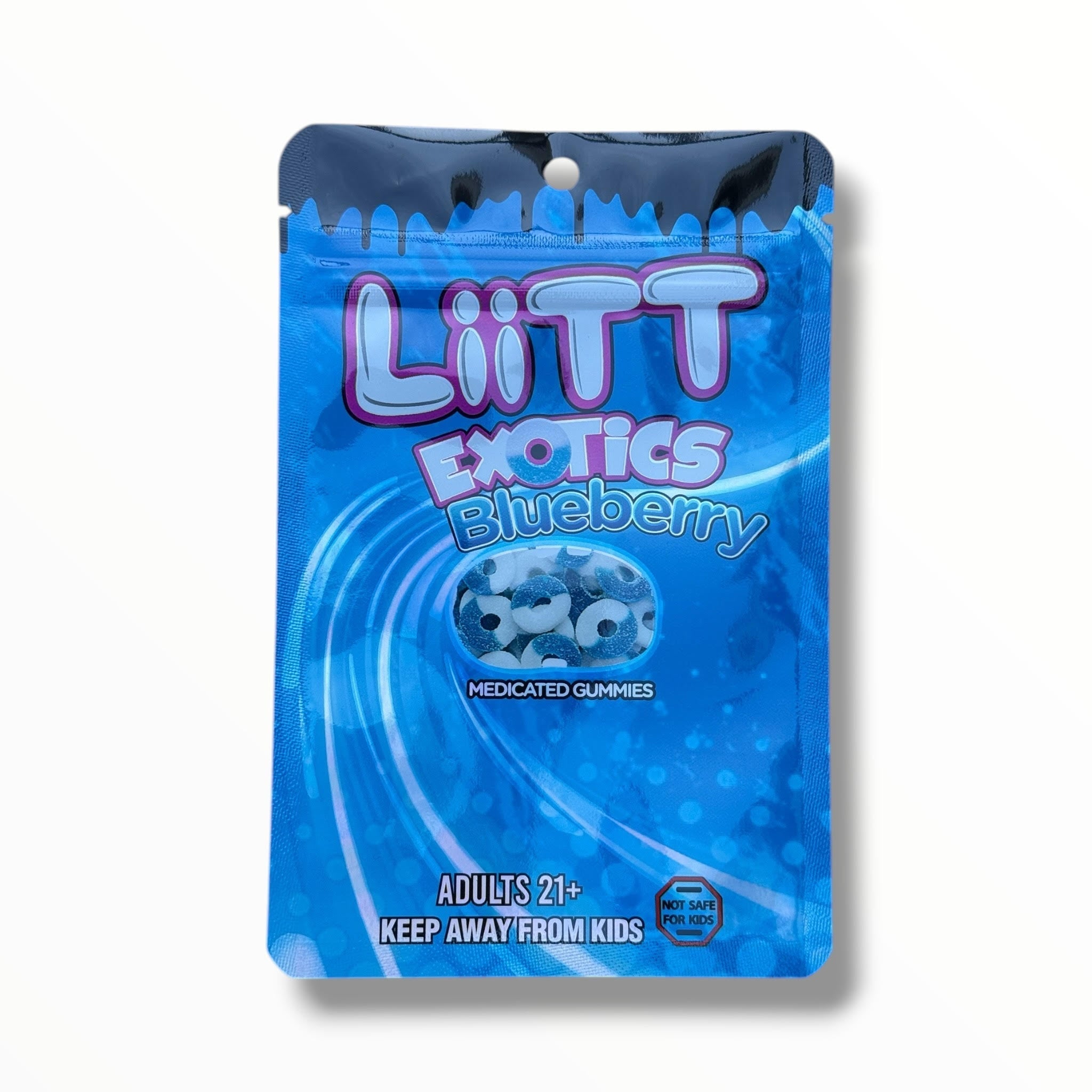 Liitt Exotics Blueberry 3.5g Mylar Bag 1000MG (Packaging Only)