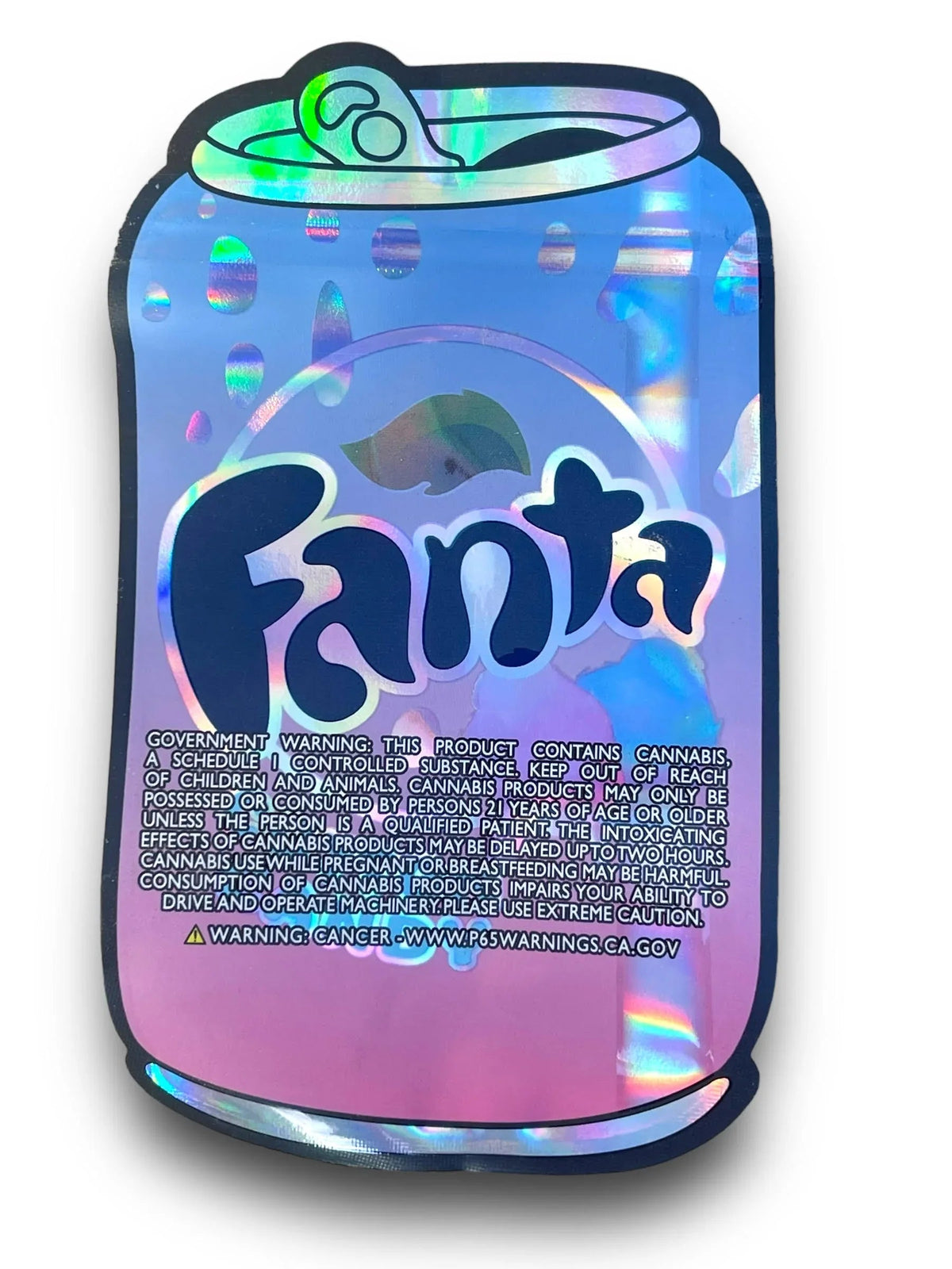 Fanta Cotton Candy 3.5G Mylar Bags Holographic - Black Unicorn Hub