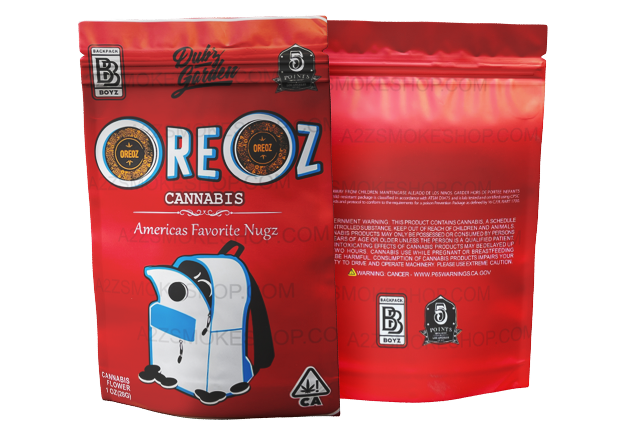 Backpack Boyz Oreoz 1 OZ 28G Mylar empty Mylar bag 1 ounce (50 Count) Oreos
