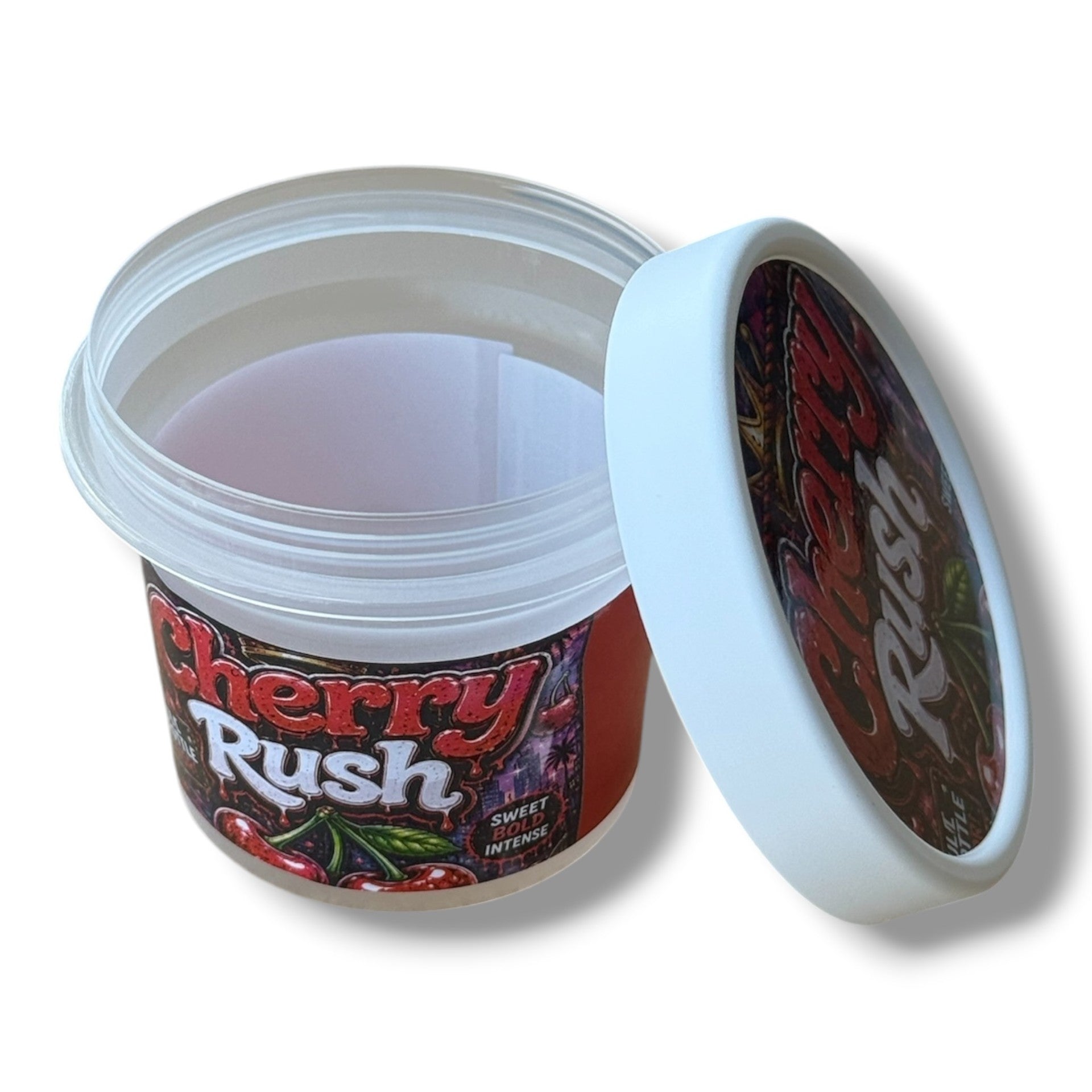 Cherry Rush Ice Cream Style 3.5G Plastic Jars with Display Boxes – Packaging Only (Copy)