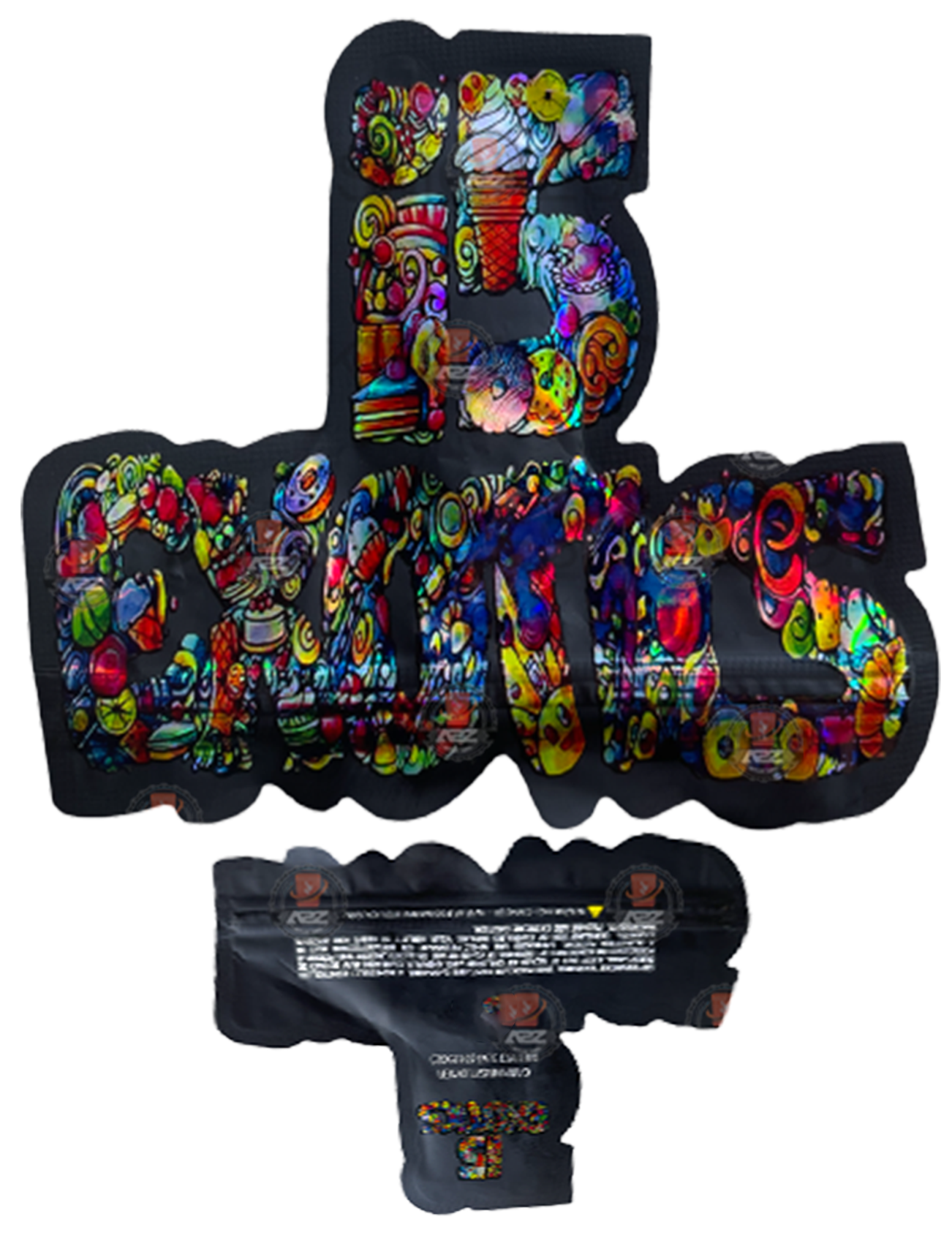 I5 Exotics cut out Holographic Mylar bag 3.5g