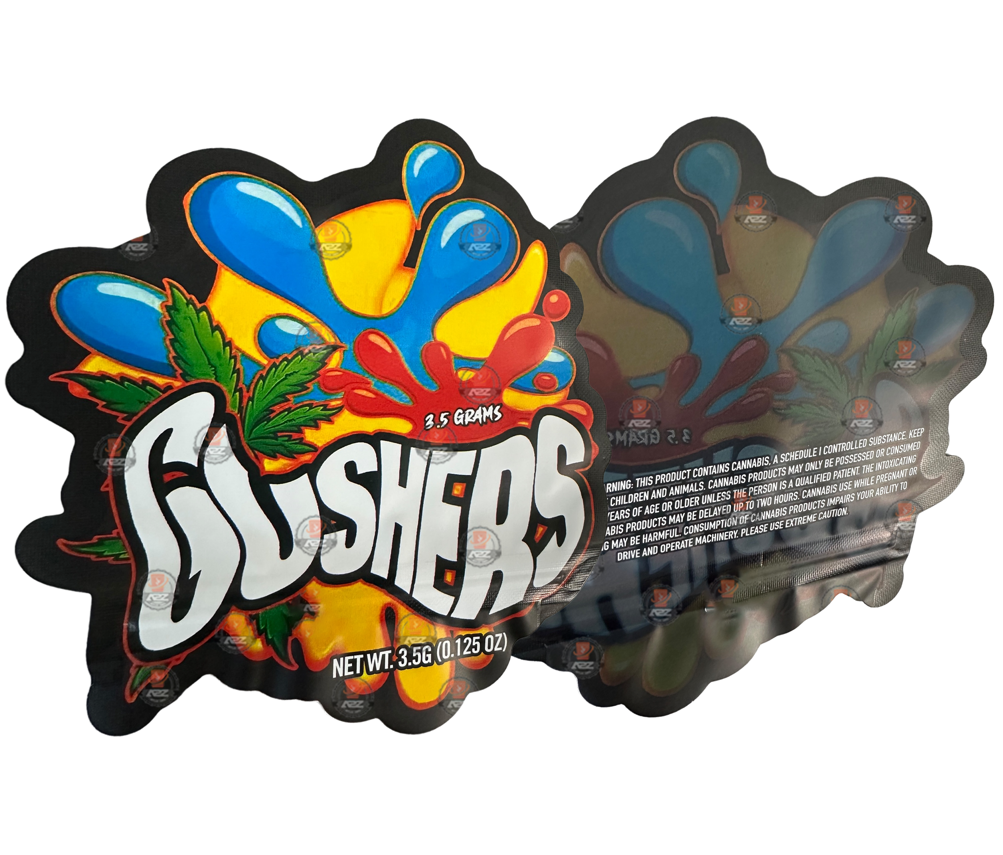 Gushers cut out Mylar Bags 3.5g Empty Packaging