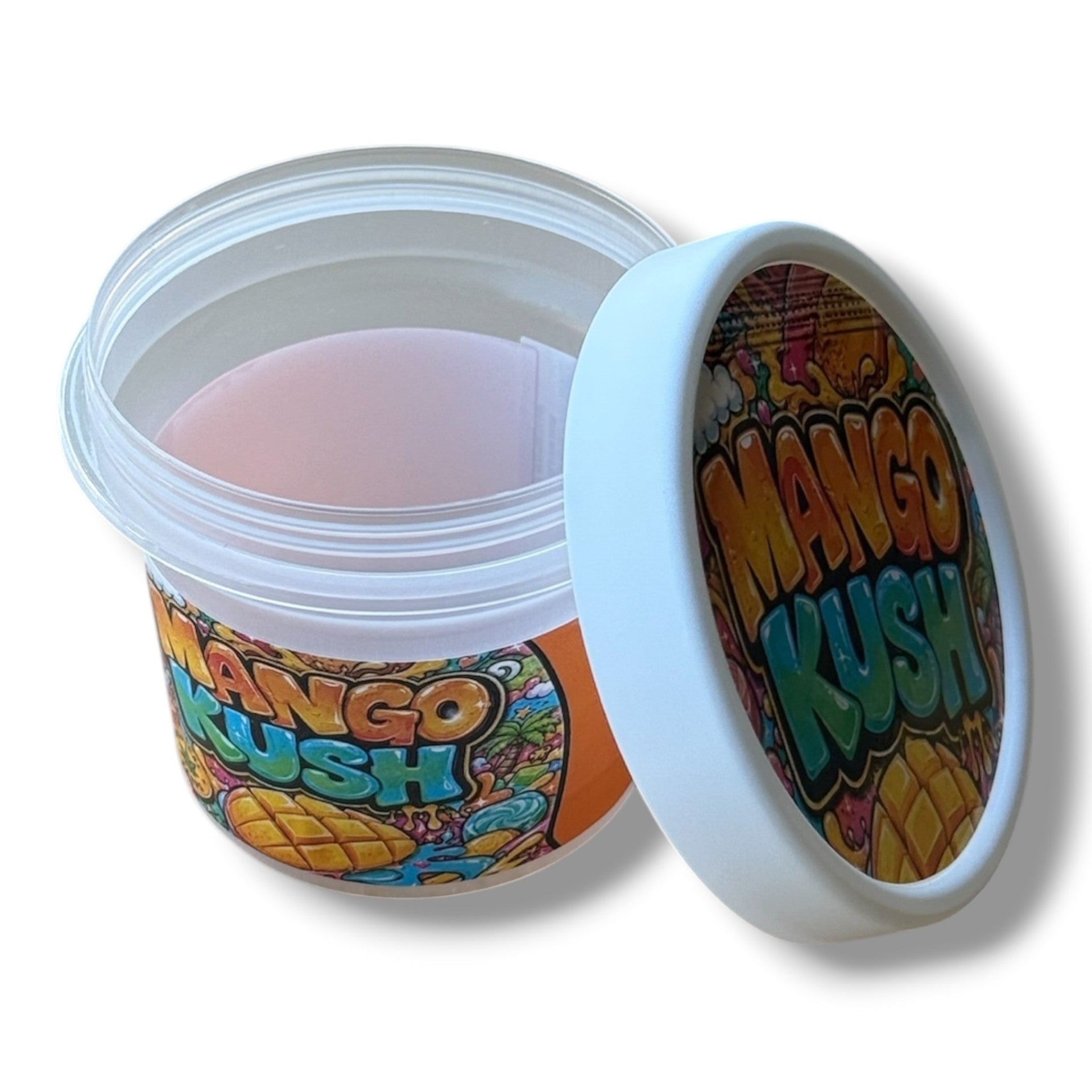 Mango Kush Ice Cream Style 3.5G Plastic Jars with Display Boxes – Packaging Only
