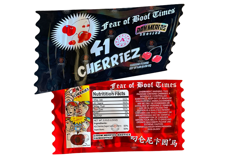 Don Merfos 41 Cherriez bag 3.5g Glossy Mylar Bag