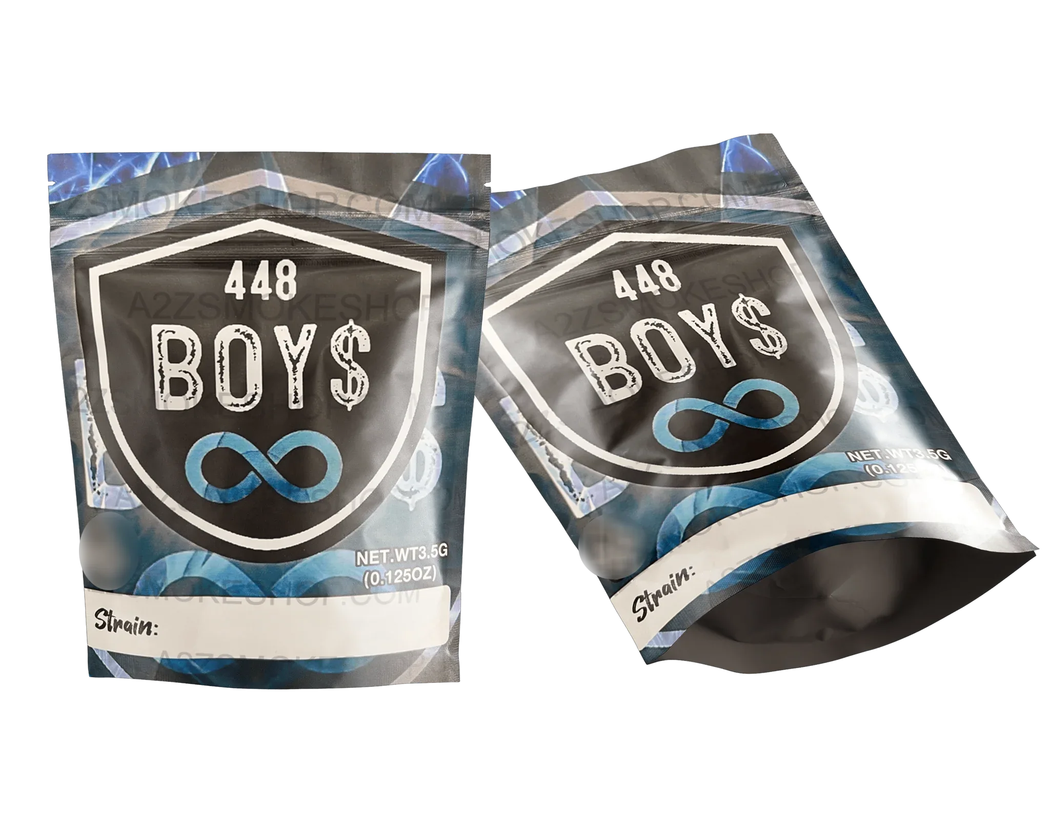 448 Boys Mylar bag 3.5g Packaging Only - Black Unicorn Hub