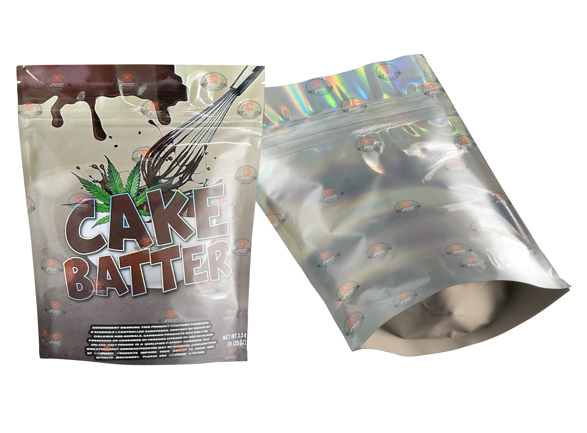 Cake Batter Mylar bag 3.5g  Packaging Only