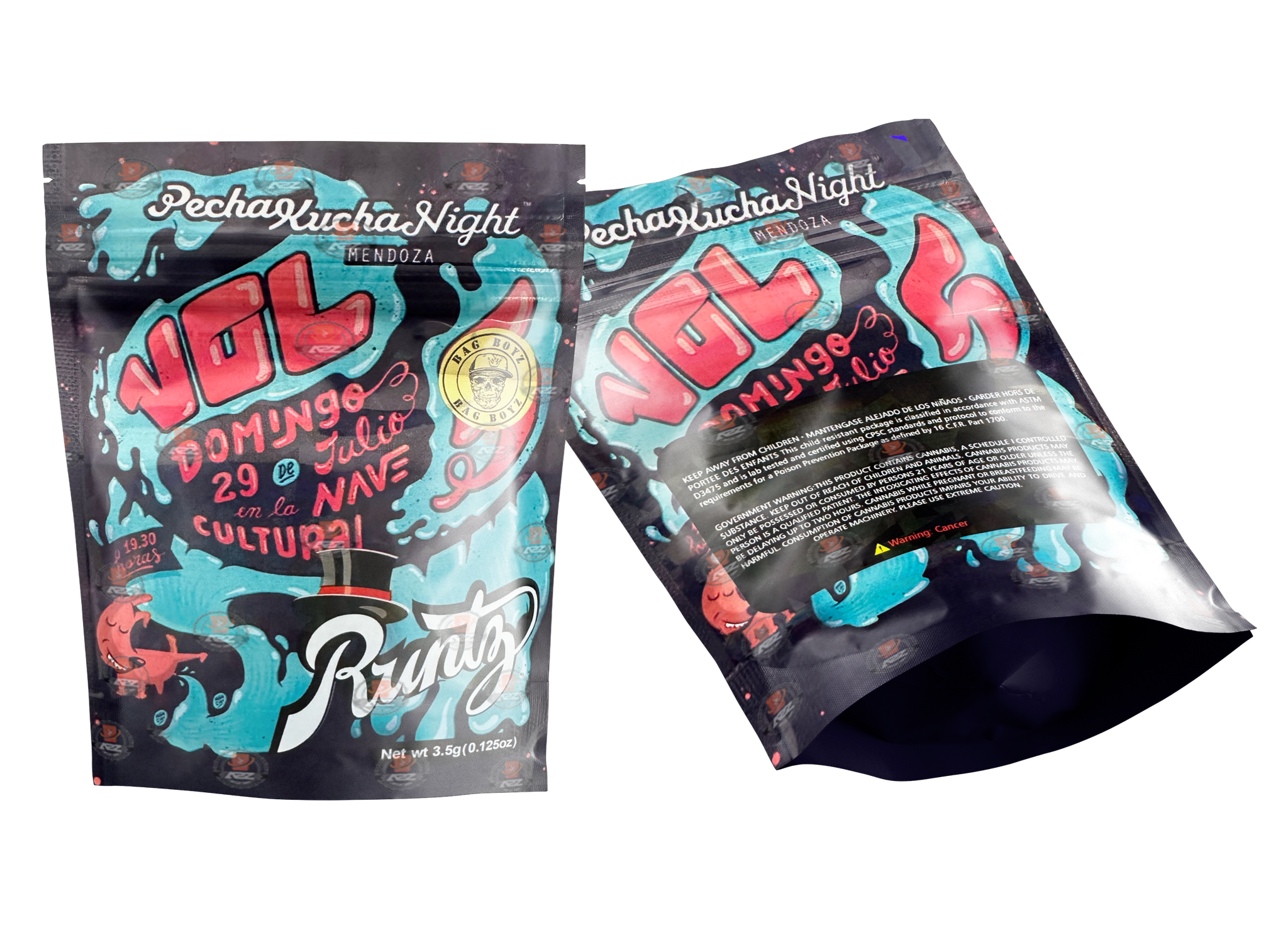 Runtz Mylar bag 3.5g VOL Domingo Bag Boyz Packaging Only