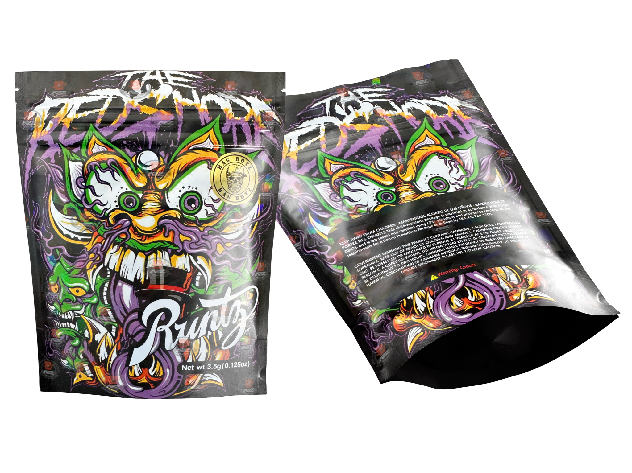 Runtz the red shore Holographic Mylar Bag 3.5G