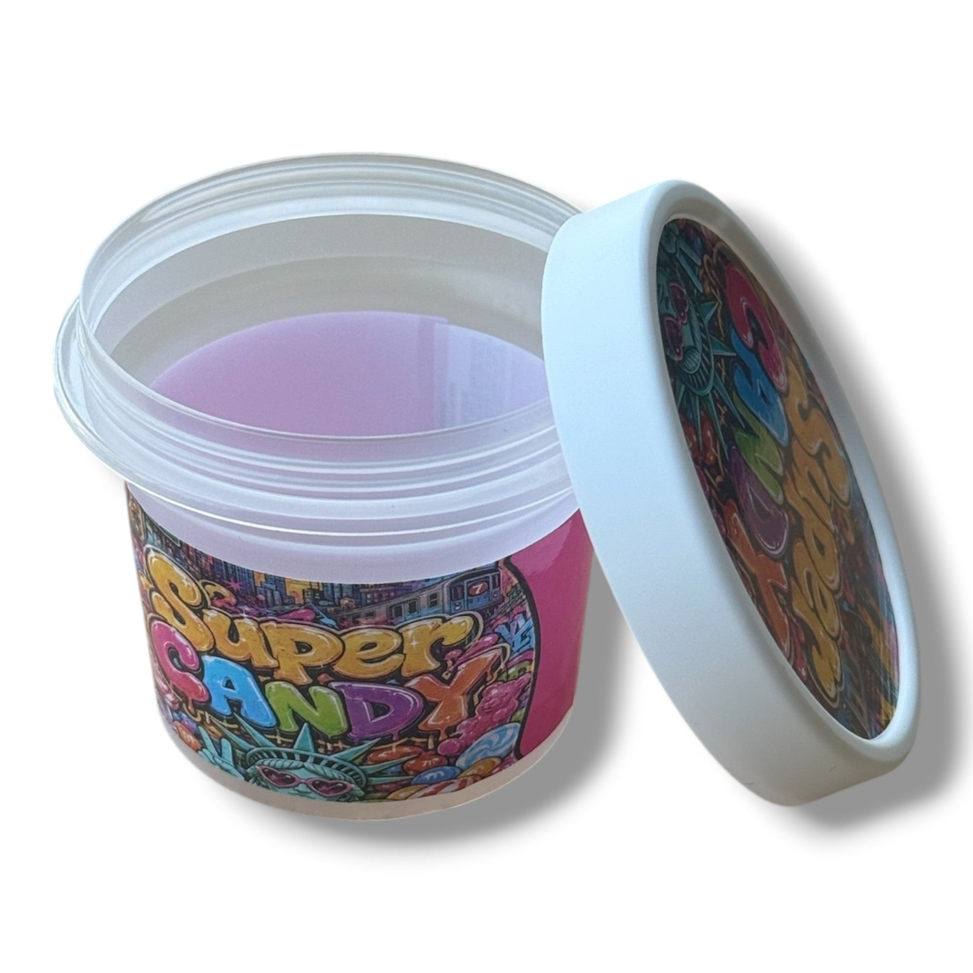 Super Candy Ice Cream Style 3.5G Plastic Jars with Display Boxes – Packaging Only