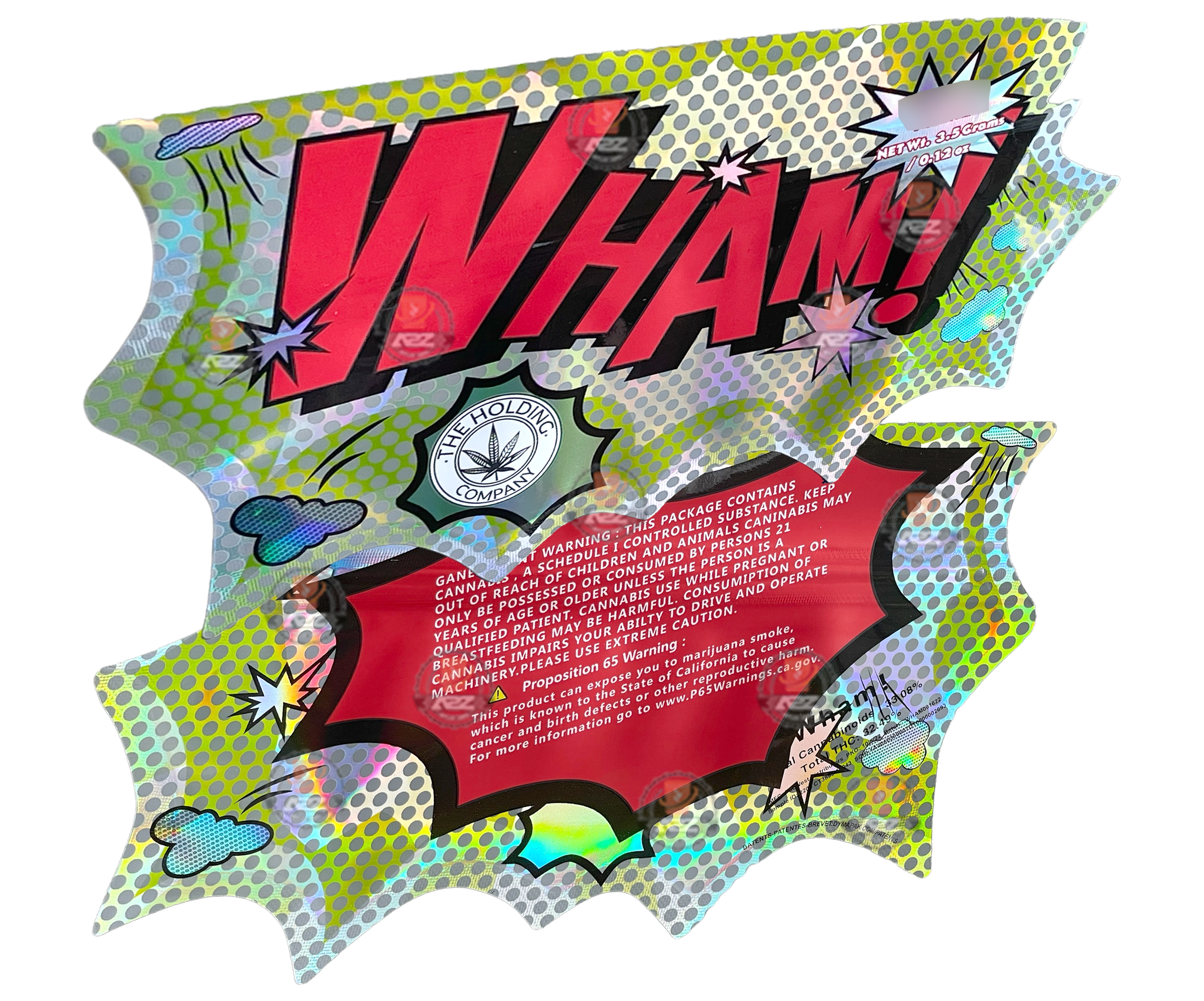 Lil Baby WHAM Pack - Cut Out Mylar Bags 3.5g Die Cut Holographic