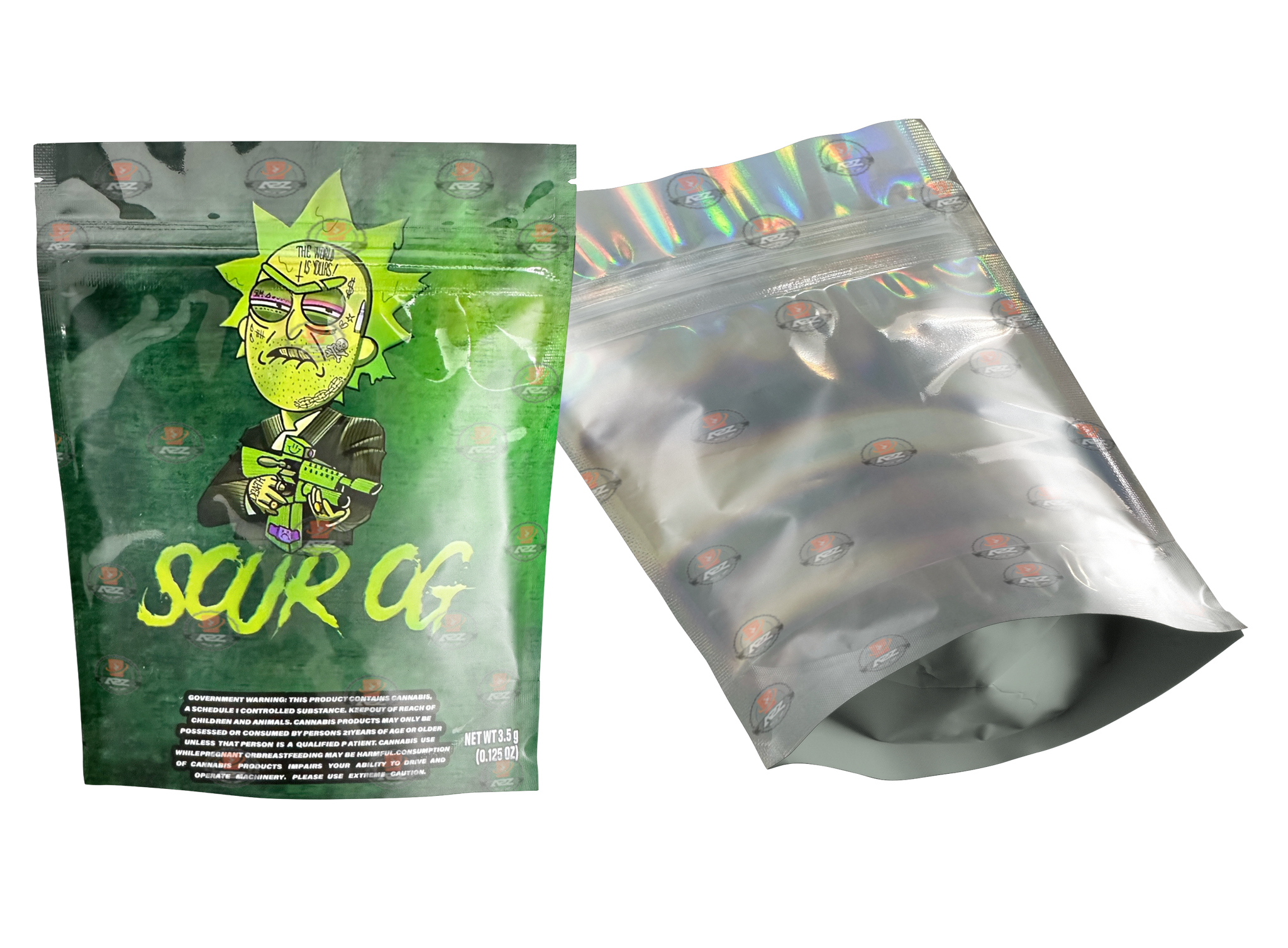 Sour OG Mylar bag 3.5g  Packaging Only