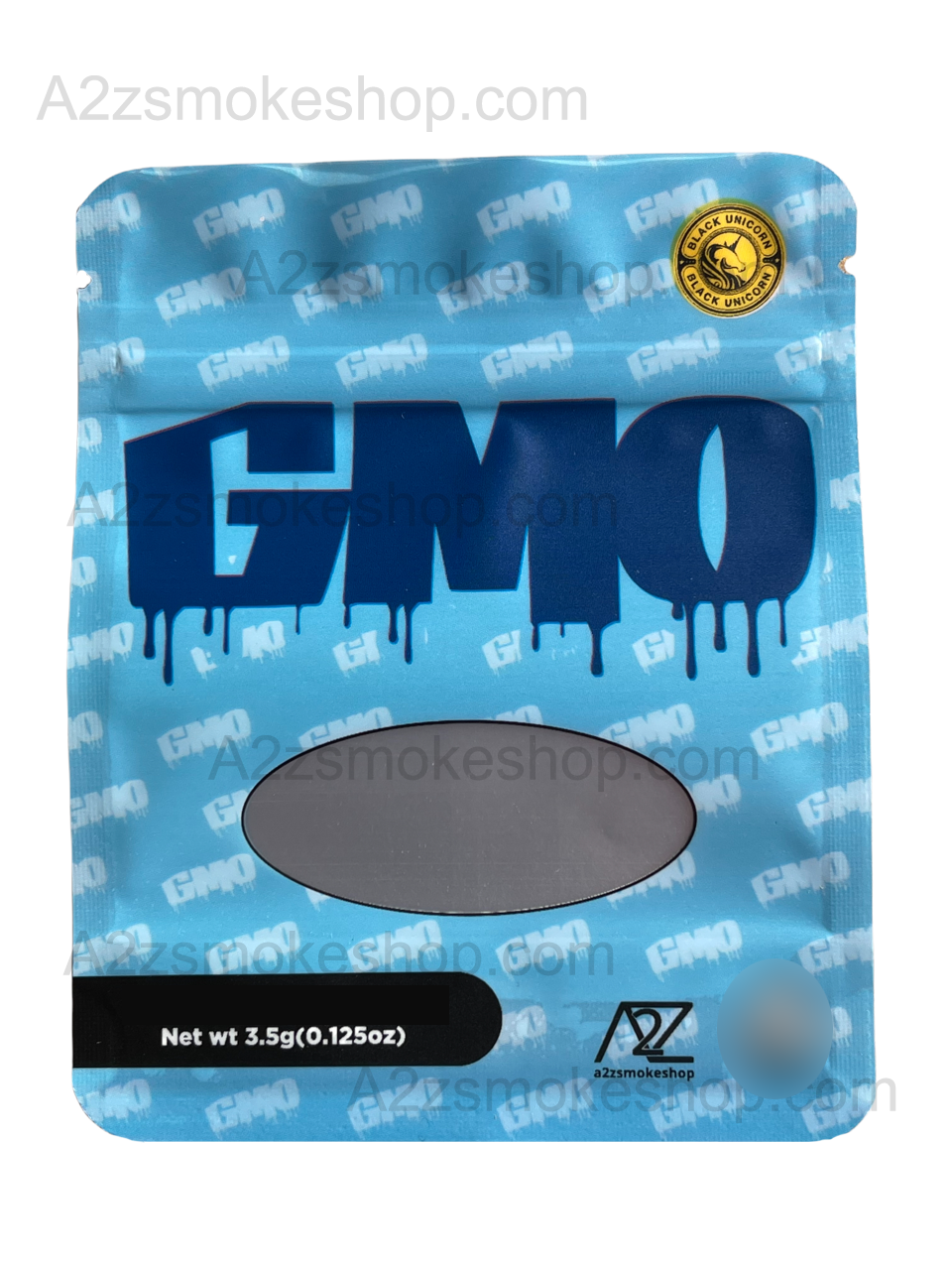 Black Unicorn - GMO Holographic Mylar bag 3.5g  For Flower