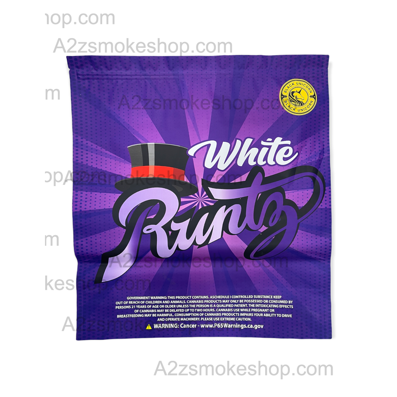 Black Unicorn - Pound Bag (Large)-White Runtz Mylar bag 1LBS - 16OZ (454g)