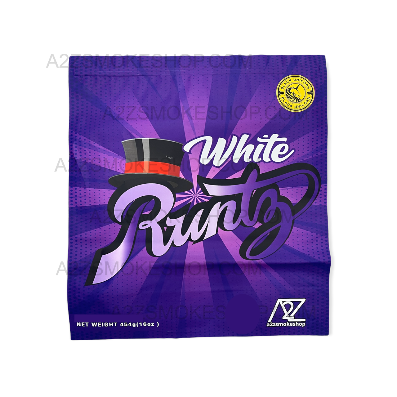 Black Unicorn - Pound Bag (Large)-White Runtz  Mylar bag  1LBS - 16OZ (454g)