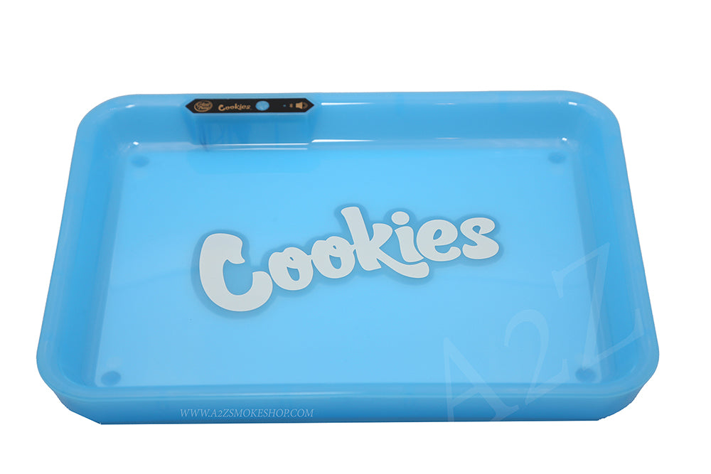 Cookies Bluetooth LED Glow Rolling Tray Lights up Rechargeable - Glossy Finish