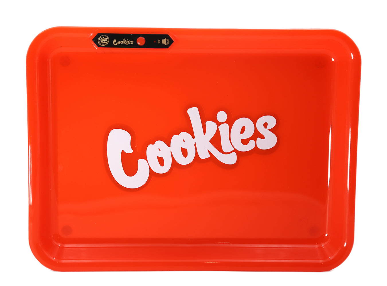 Cookies Bluetooth LED Glow Rolling Tray Lights up Rechargeable - Glossy Finish