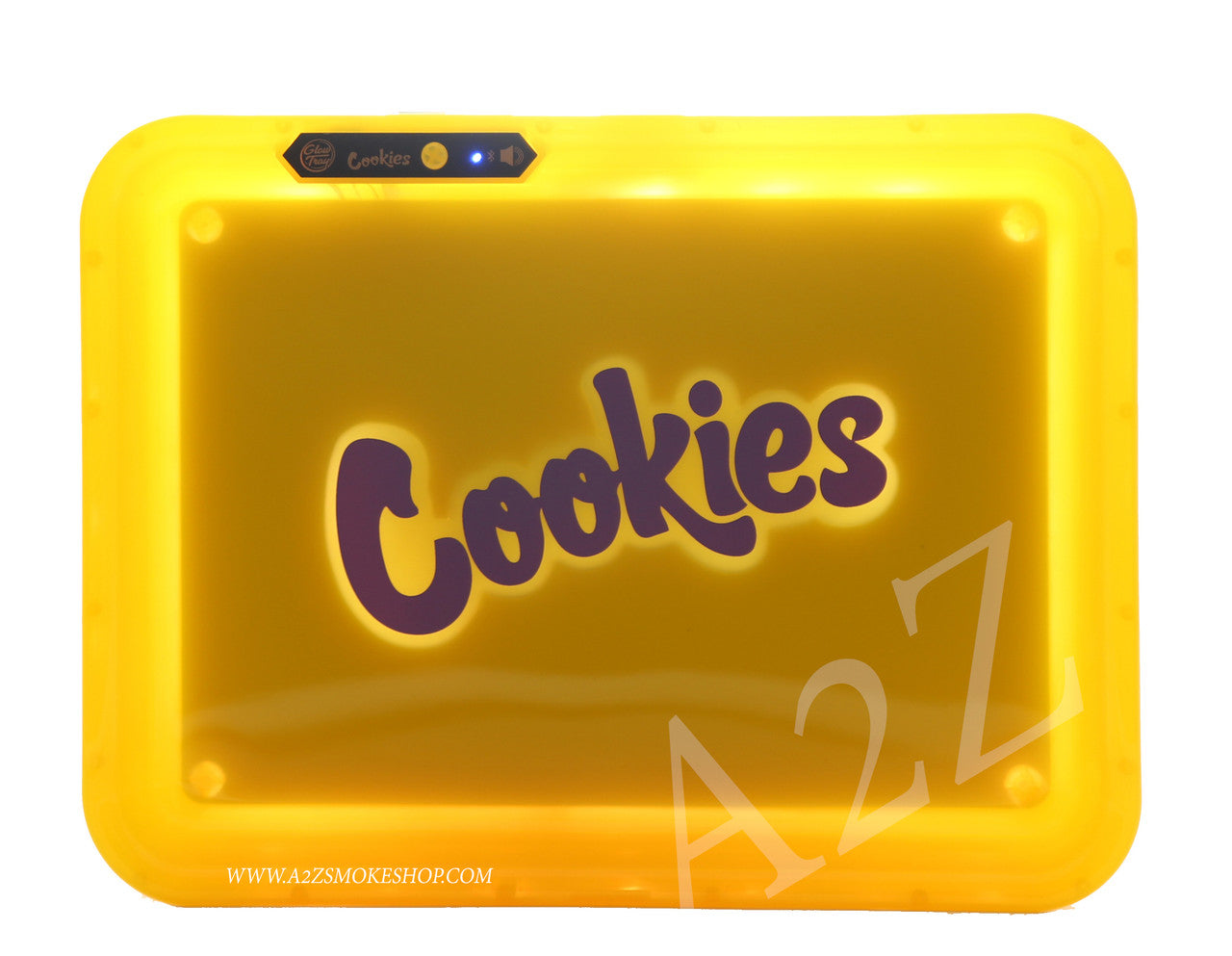 Cookies Bluetooth LED Glow Rolling Tray Lights up Rechargeable - Glossy Finish