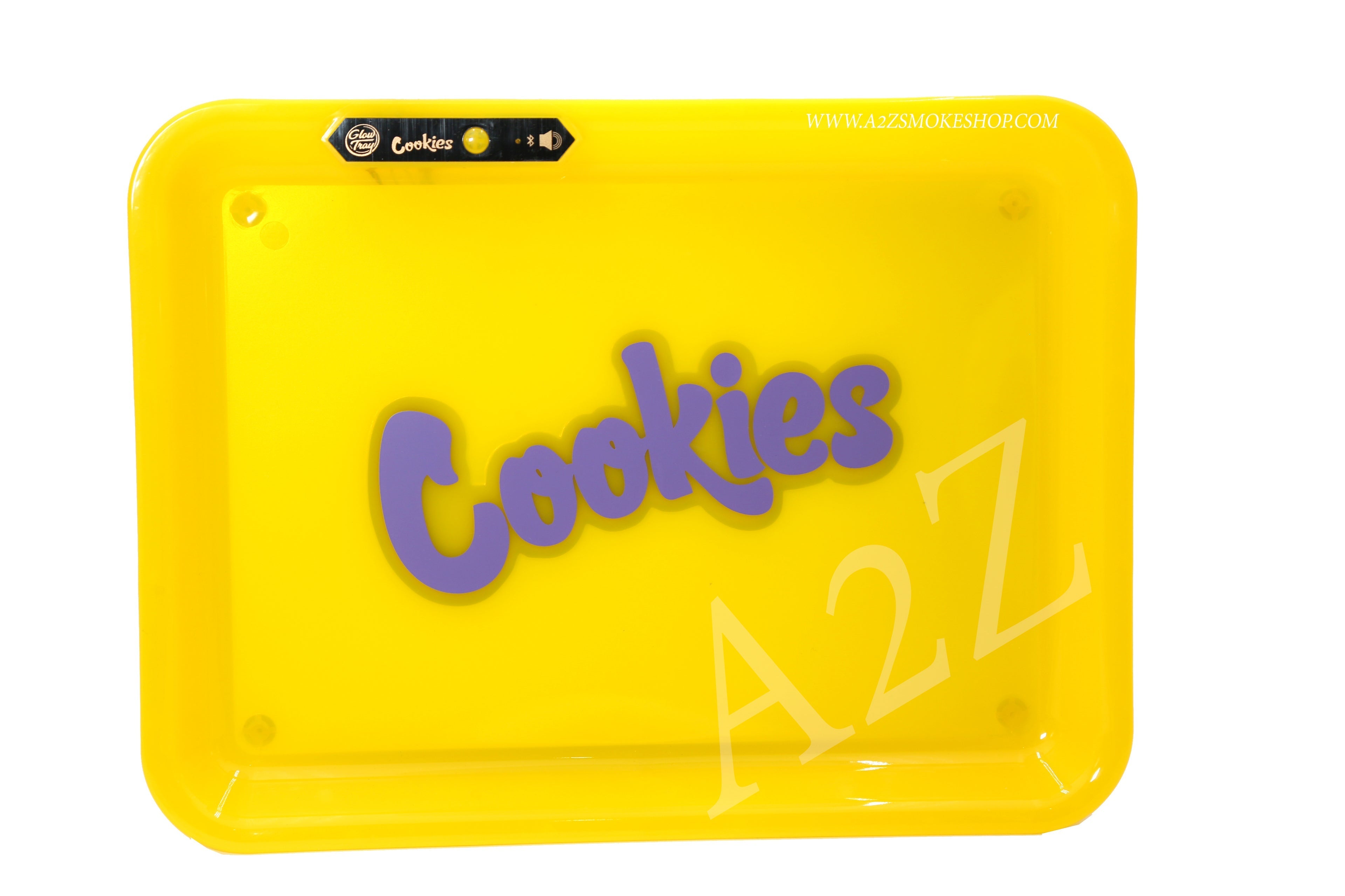 Cookies Bluetooth LED Glow Rolling Tray Lights up Rechargeable - Glossy Finish