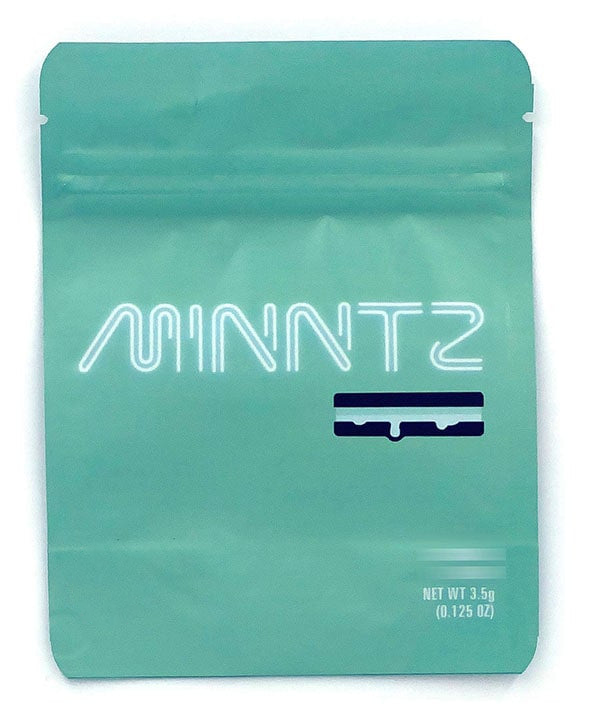 Cookies MINTZ Mylar Bags 3.5 Grams Smell Proof Resealable Bags w/ Holographic Authenticity Stickers