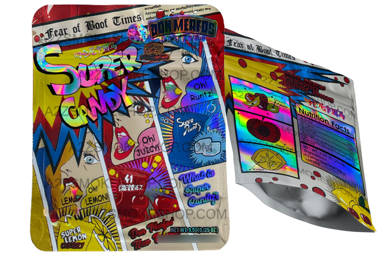 Don Merfos Exotics Super Candy Mylar bag 3.5g Holographic