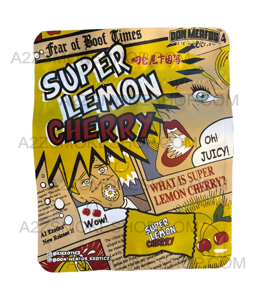 Don Merfos Super Lemon Cherry bag 3.5g Mylar bag Packaging Only - Black Unicorn Hub