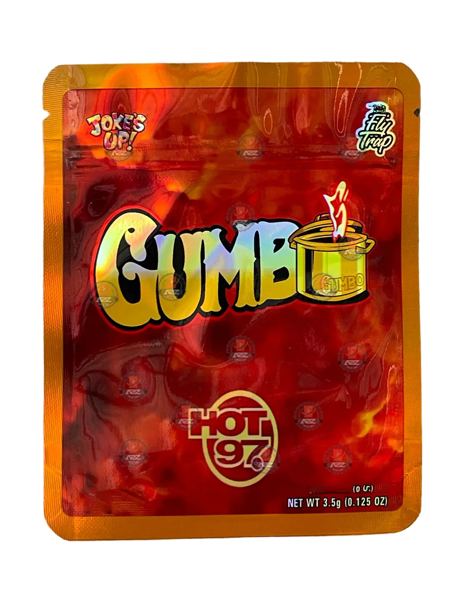 Hot 97 Gumbo 3.5g Mylar Bag Holographic - Black Unicorn Hub