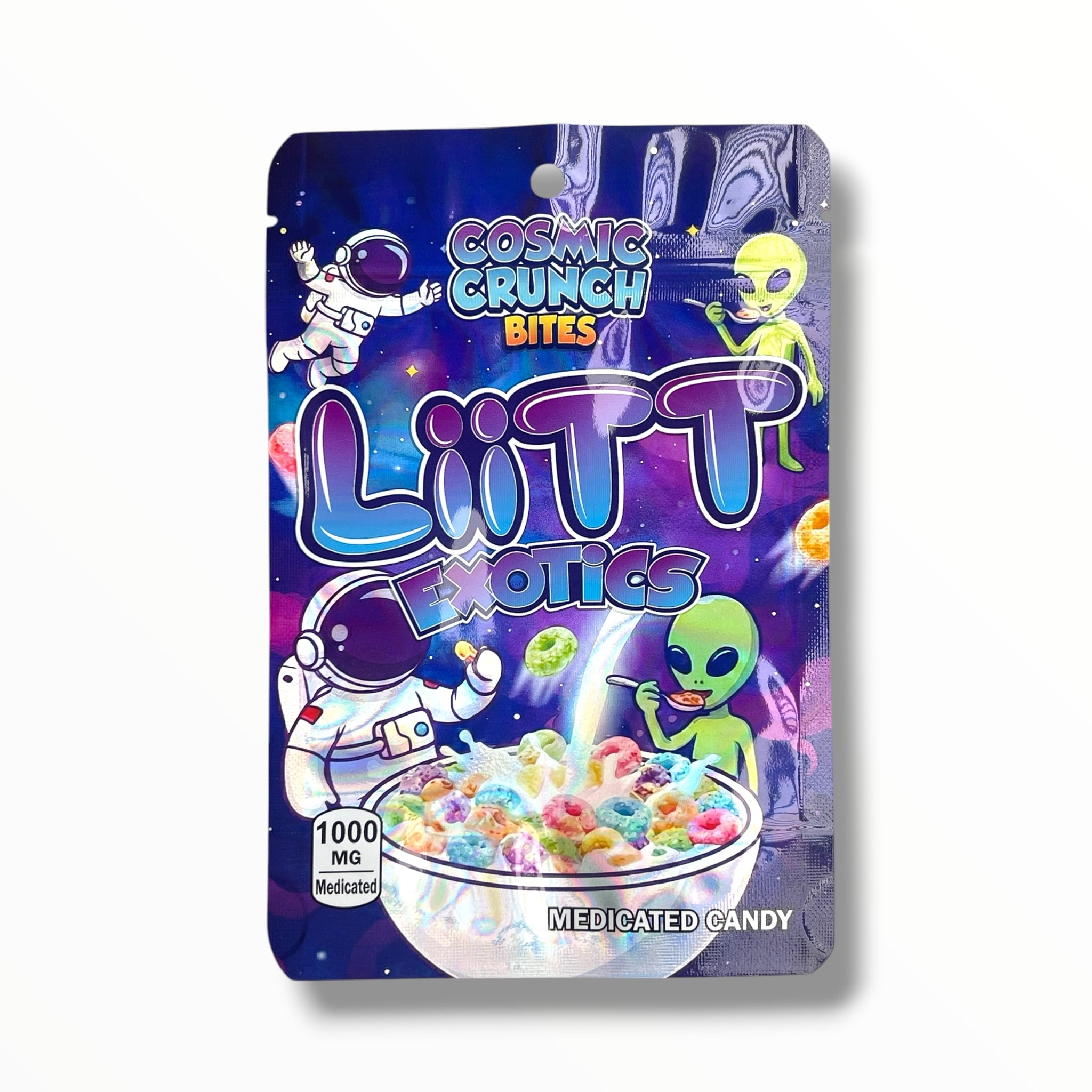 Liitt Exotics Cosmic Crunch Bites 3.5g Mylar Bag 1000MG (Packaging Only)