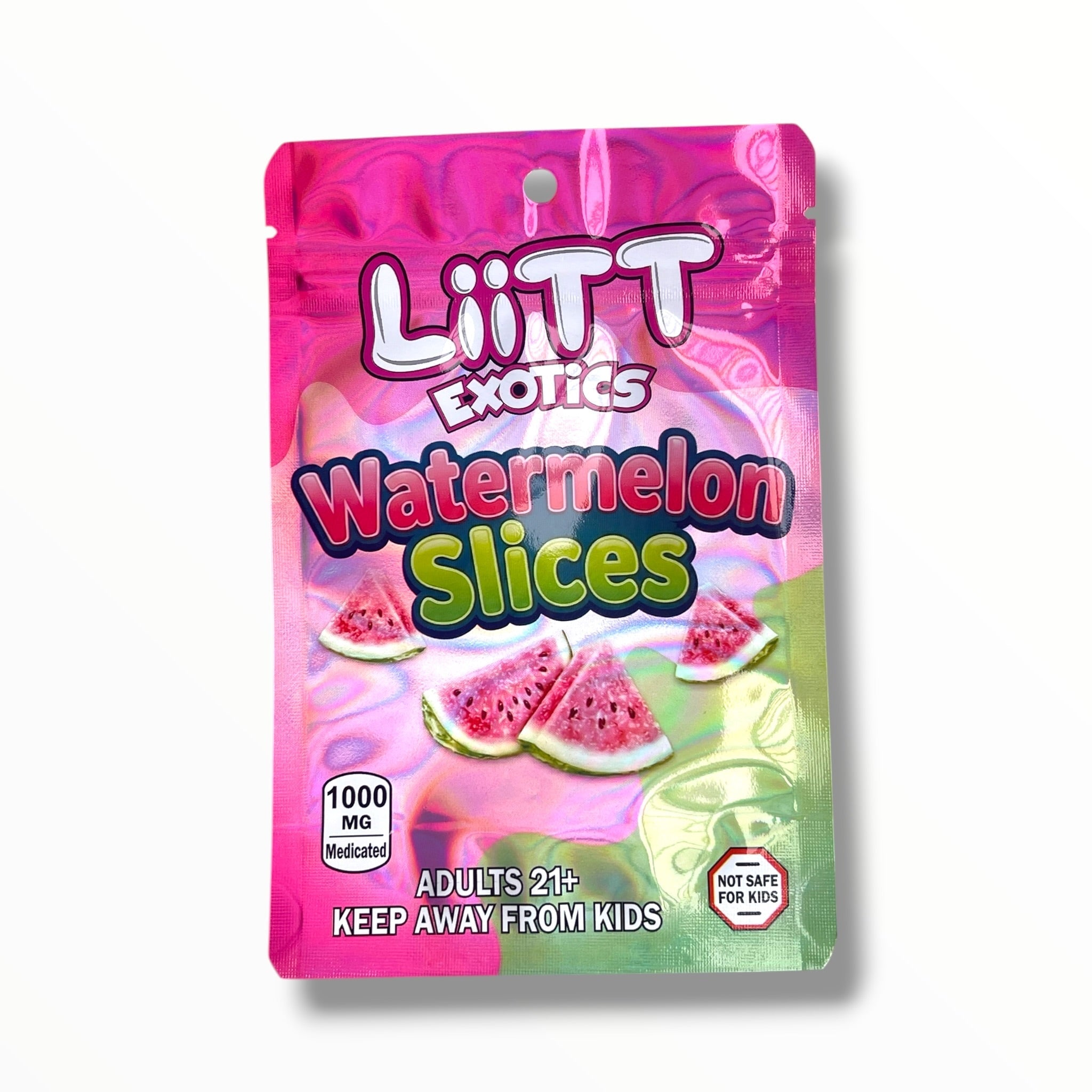 Liitt Exotics Watermelon Slices 3.5g Mylar Bag 1000MG (Packaging Only)