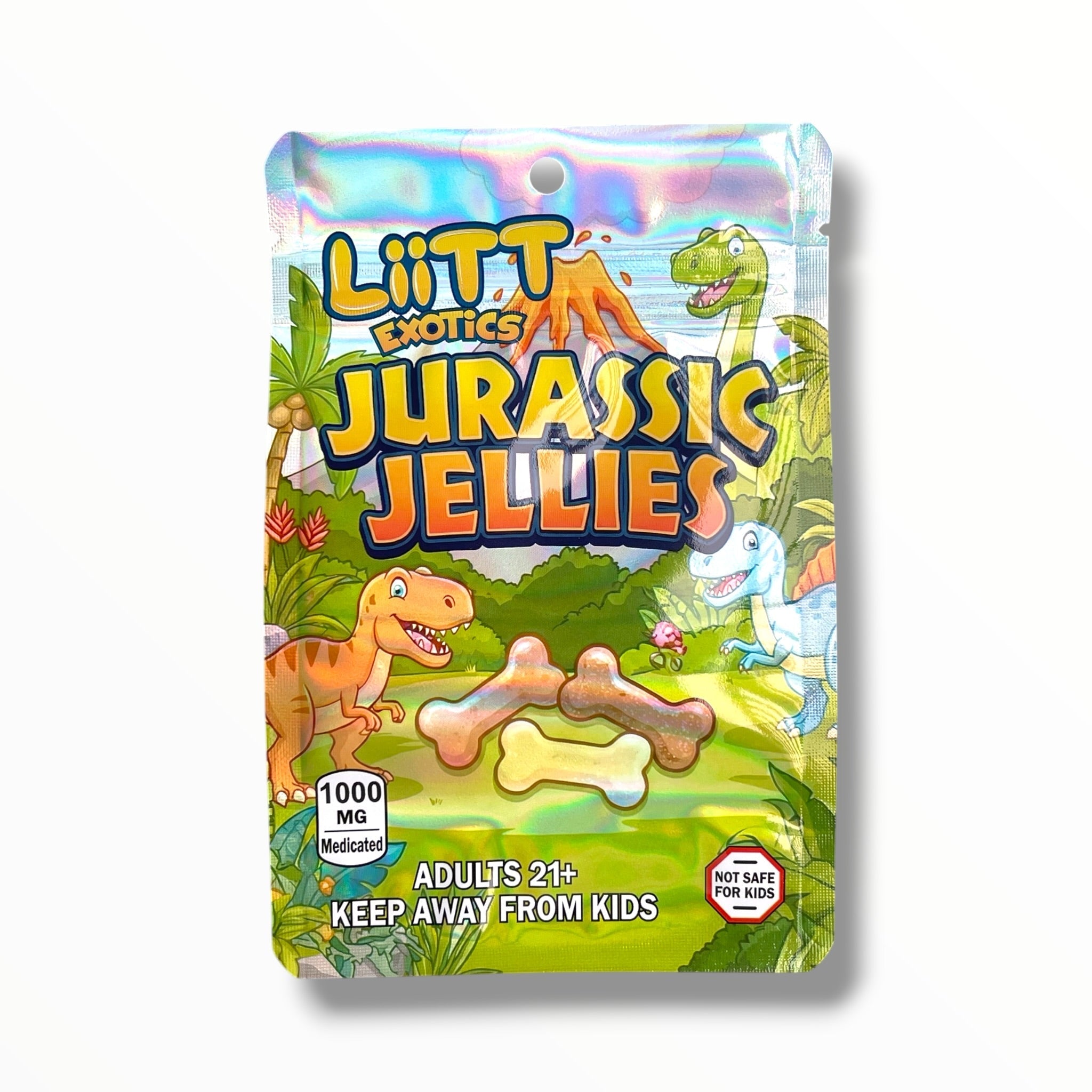 Liitt Exotics Jurassic Jellies 3.5g Mylar Bag 1000MG (Packaging Only)