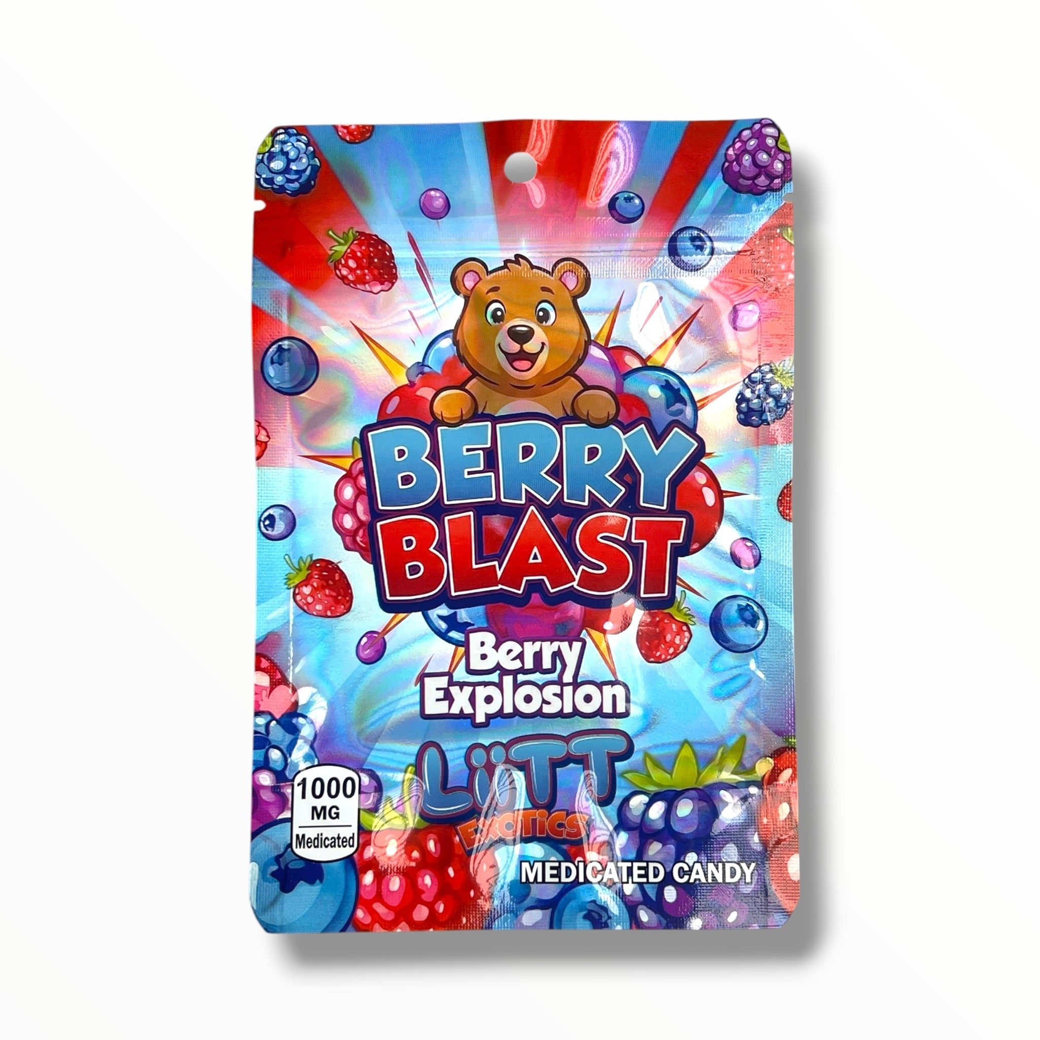Liitt Exotics Berry Blast Explosion 3.5g Mylar Bag 1000MG (Packaging Only)