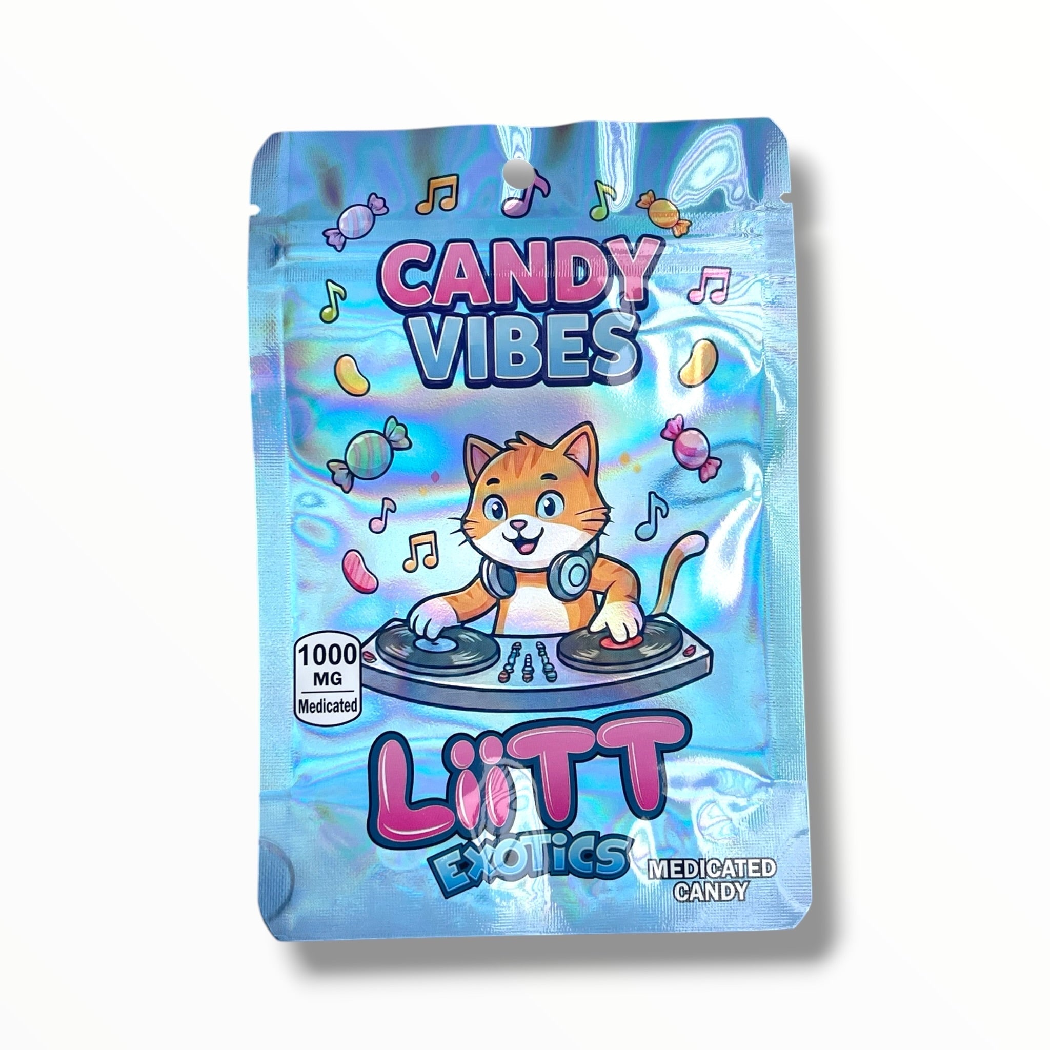 Liitt Exotics Candy Vibes 3.5g Mylar Bag 1000MG (Packaging Only)