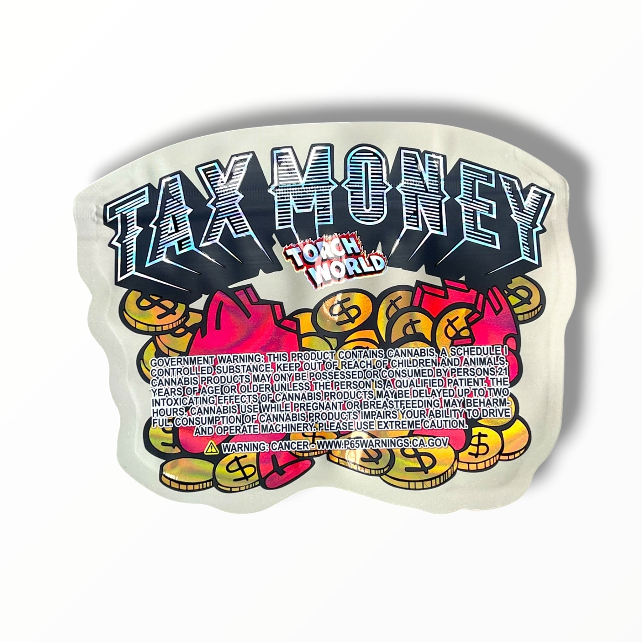 Tax Money Torch World 3.5g shape bags