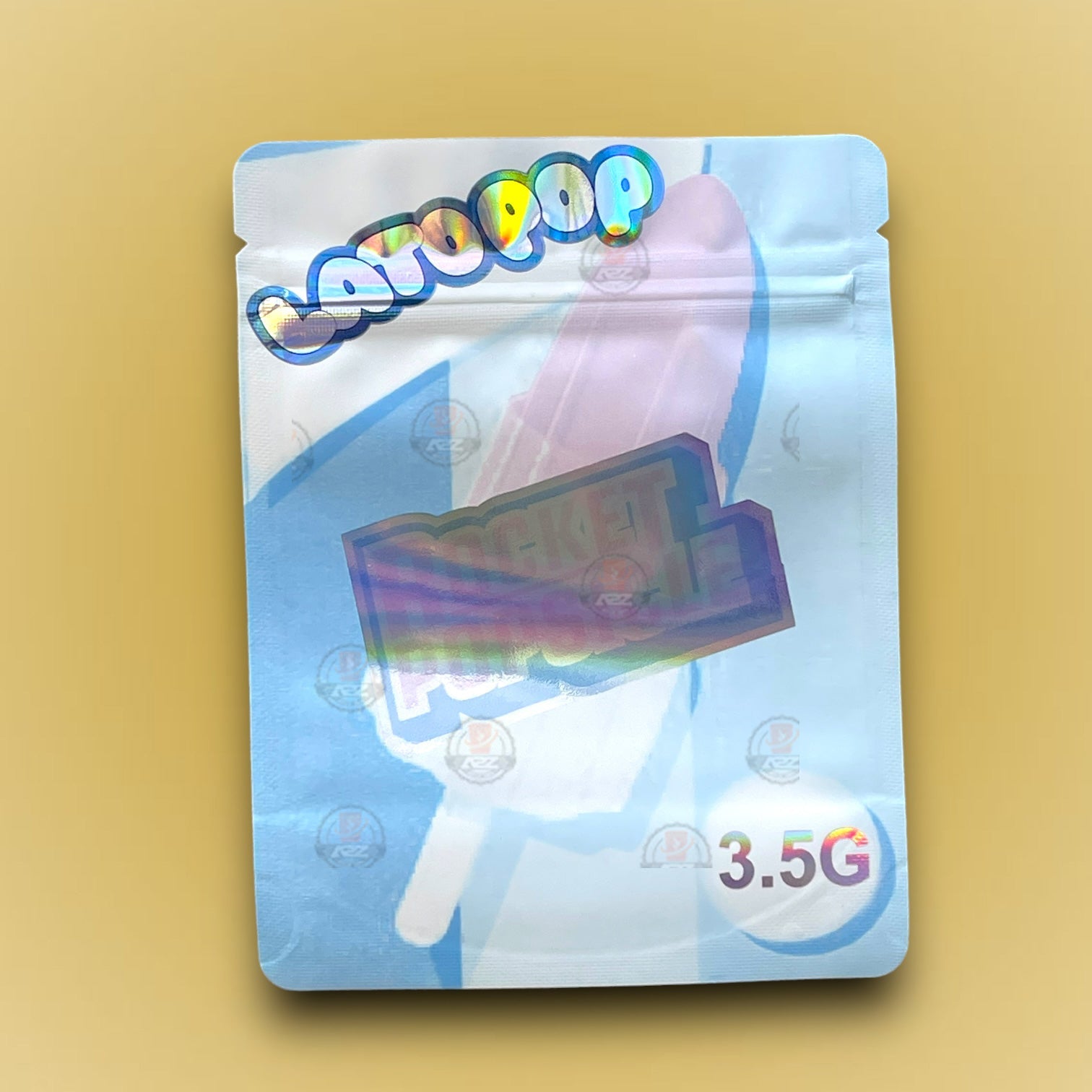 Lato Pop Rocket Popsicle 3.5g Mylar Bag Holographic- Packaging Only