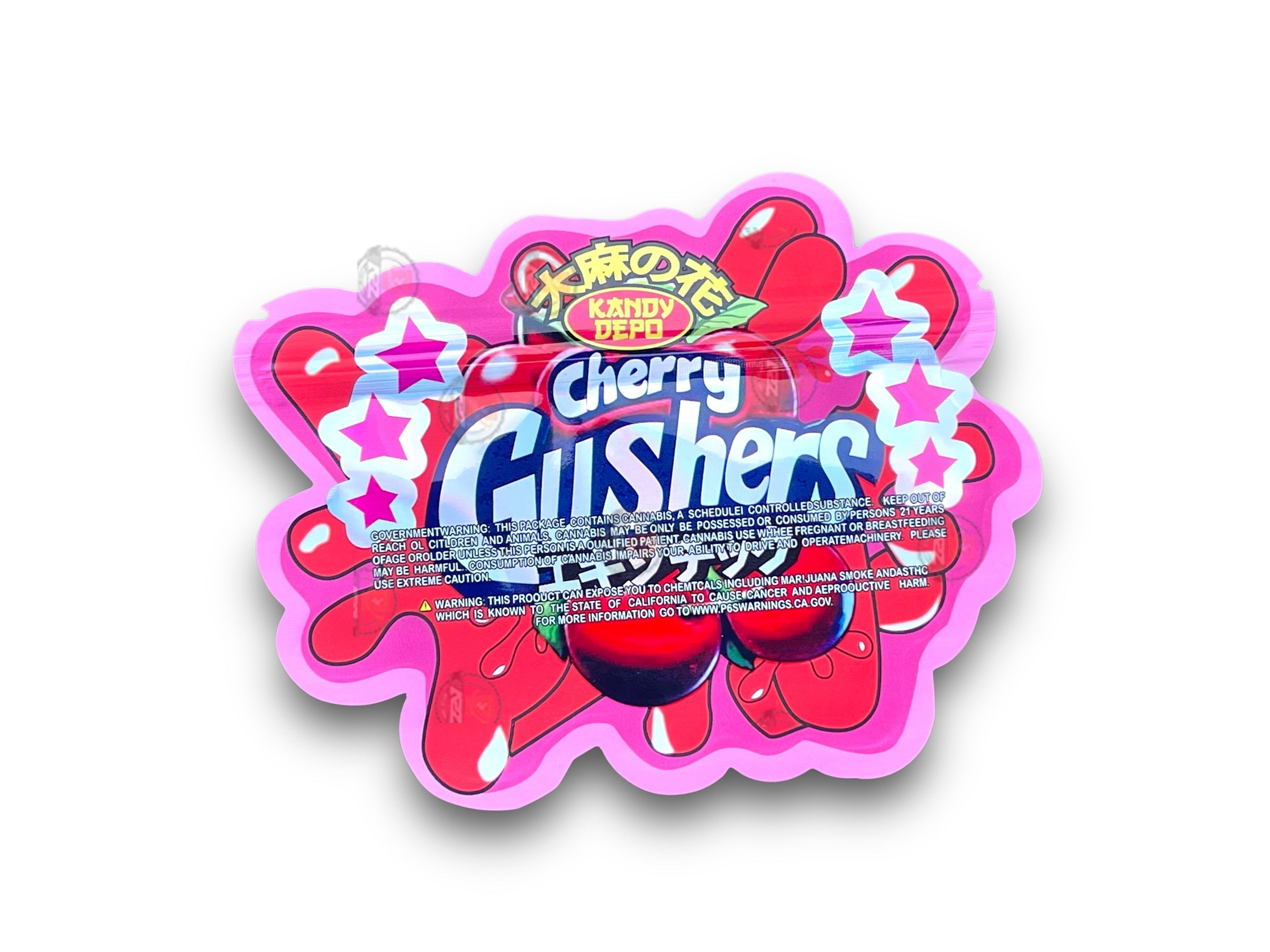 Kandy Depo Cherry Gushers Mylar Bags 3.5g Holographic