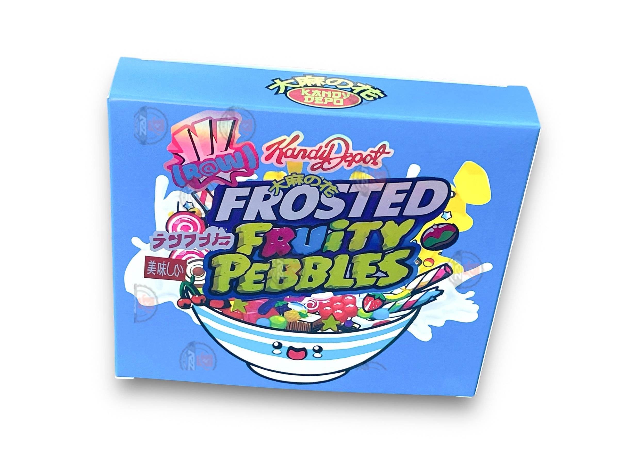 Kandy Depo Frosted Mylar Bags with Boxes 3.5g Box Packaging Holographic