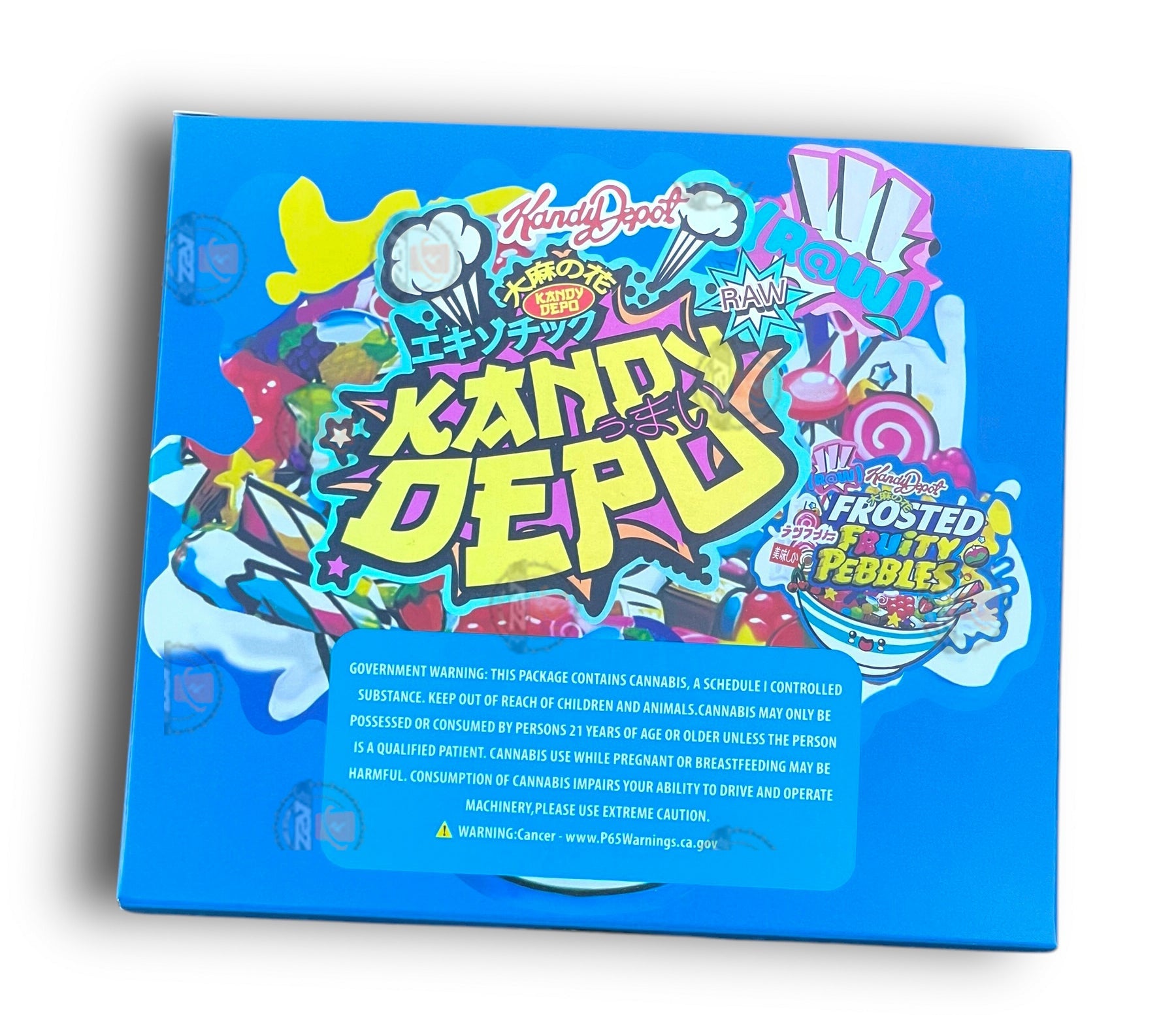 Kandy Depo Frosted Mylar Bags with Boxes 3.5g Box Packaging Holographic