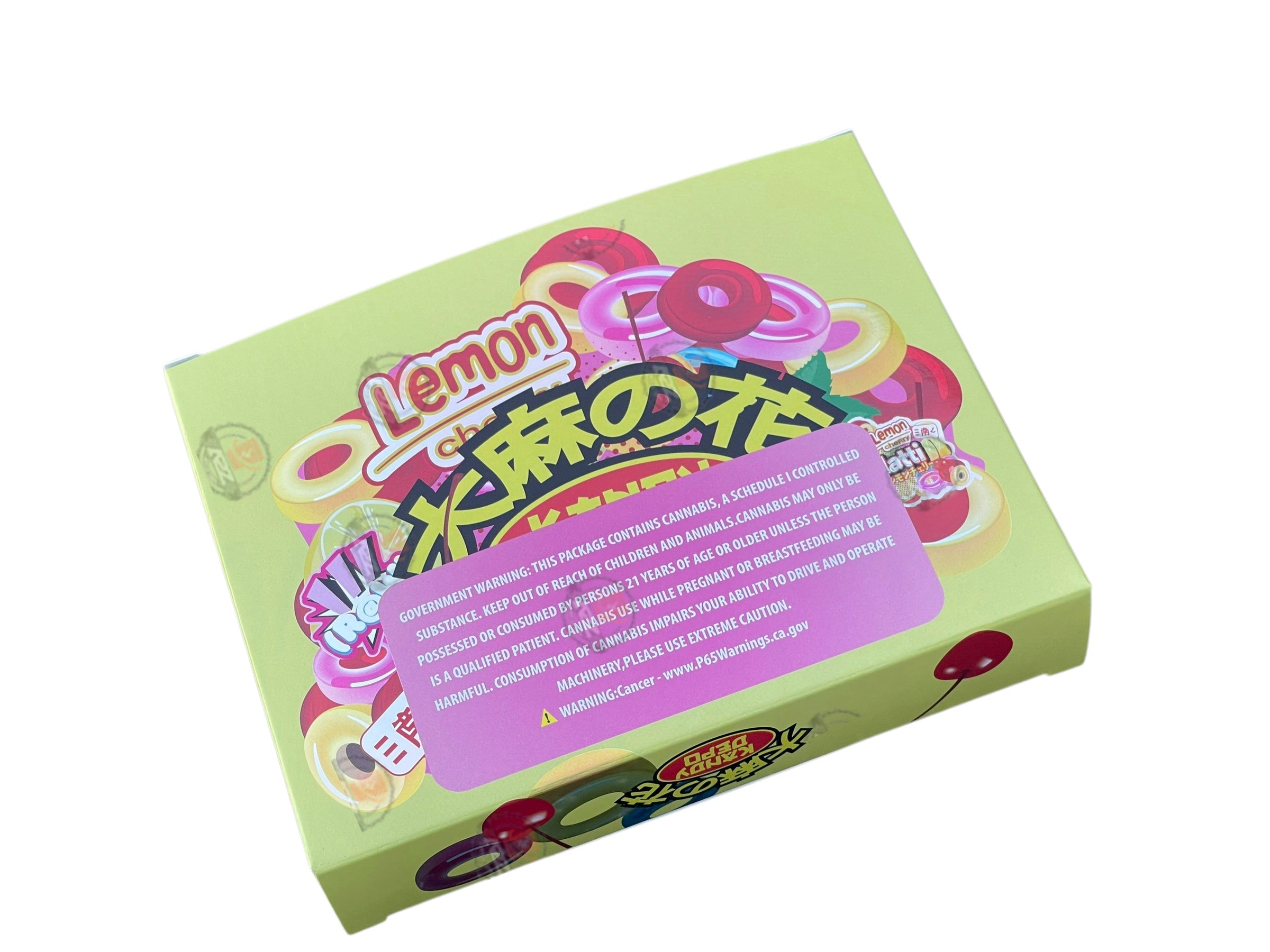 Kandy Depo Lemon Cherry Skilatti Mylar Bags with Boxes 3.5g Box Packaging Holographic