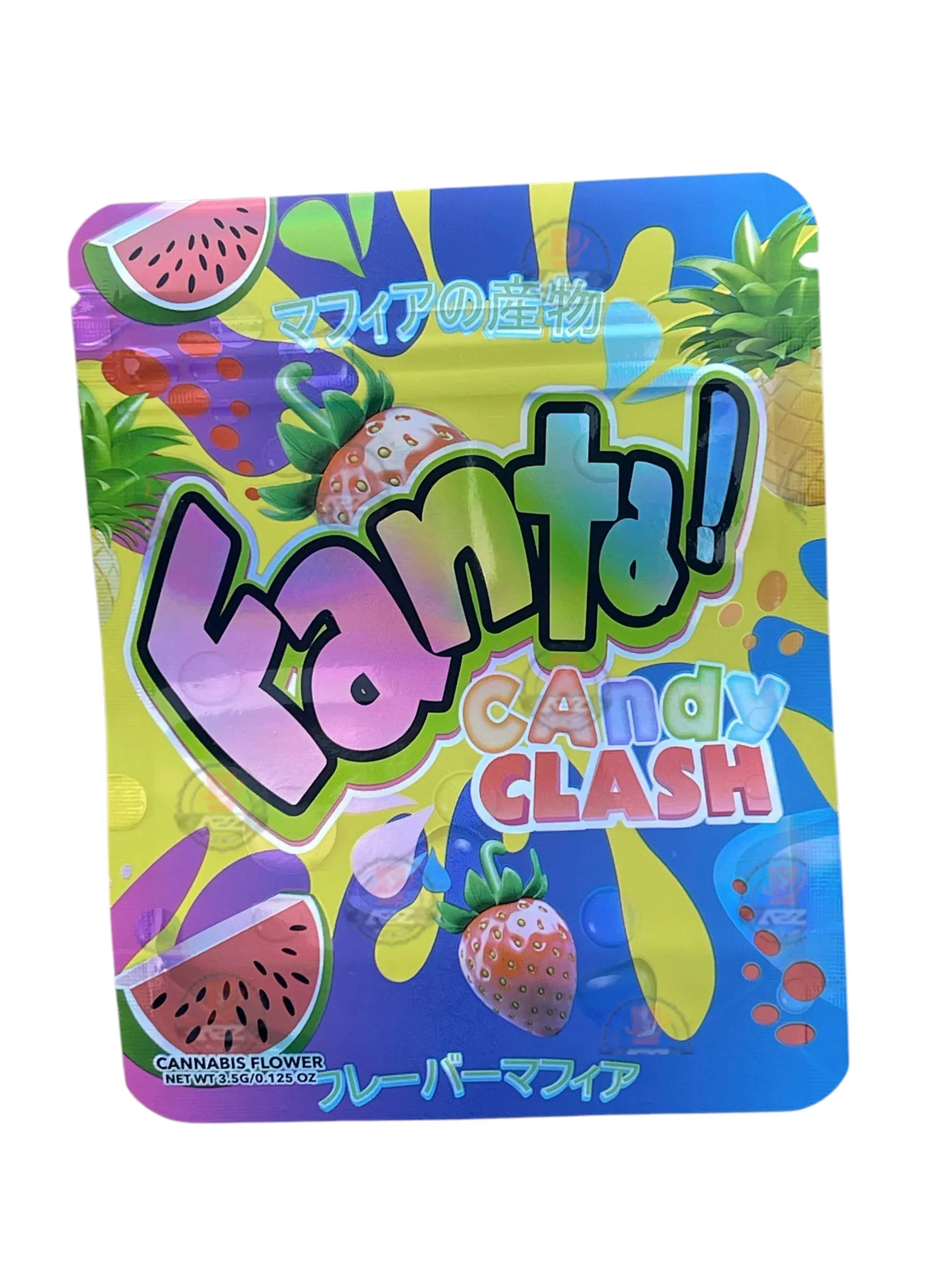 Fanta Candy Clash Mylar Bags with Boxes 3.5g Box Packaging Holographic - Black Unicorn Hub
