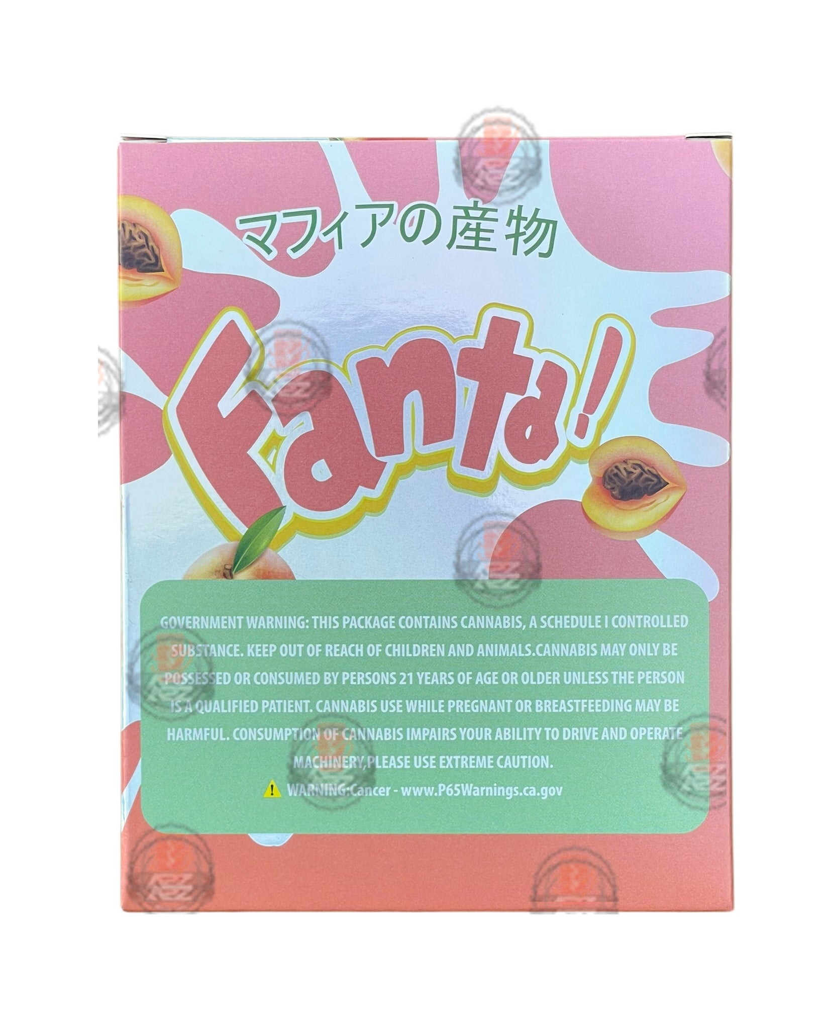 Fanta Peaches & Cream Mylar Bags with Boxes 3.5g Box Packaging Holographic