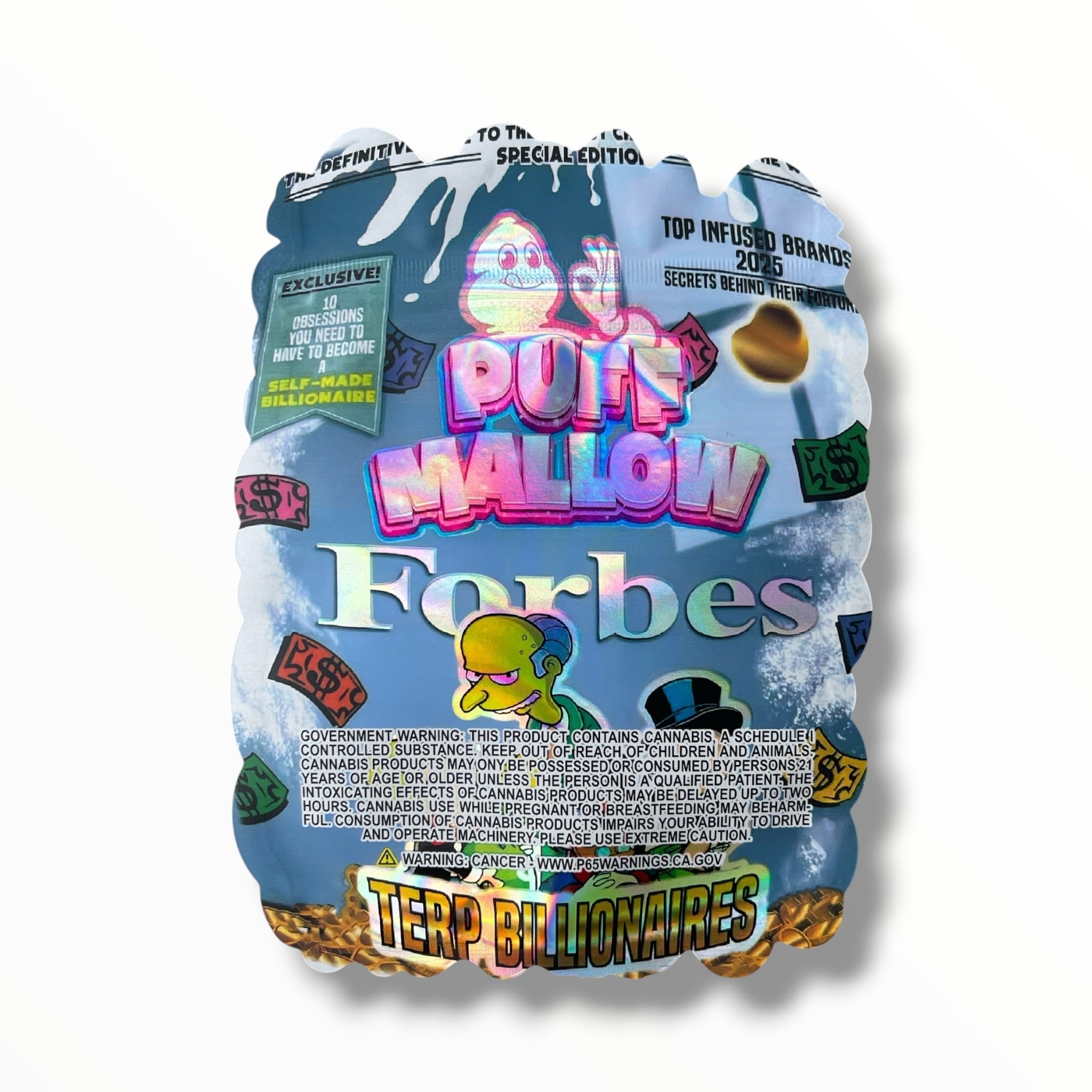 Puff Mallow Forbes Terp Billionaires 3.5g shape bags