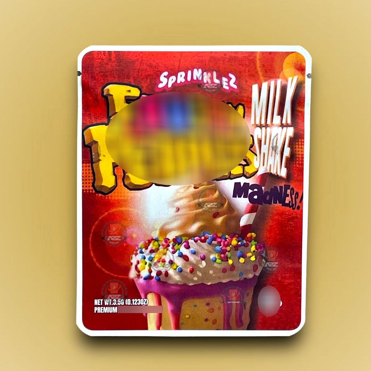Sprinklez Milk Shake Madness 3.5g Mylar Bags -With stickers and labels
