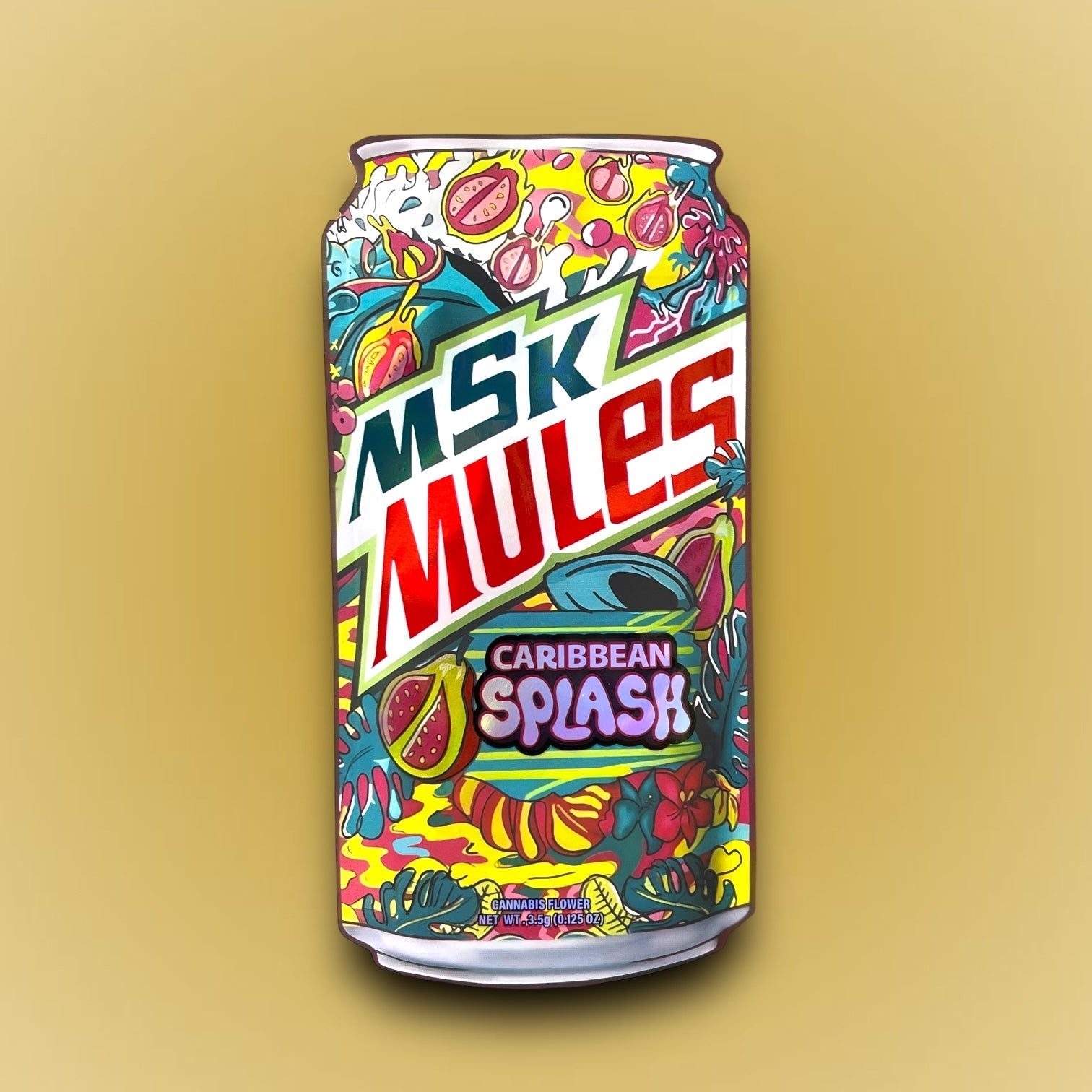 MSK Mules Caribbean Splash 3.5g Mylar Bag Holographic