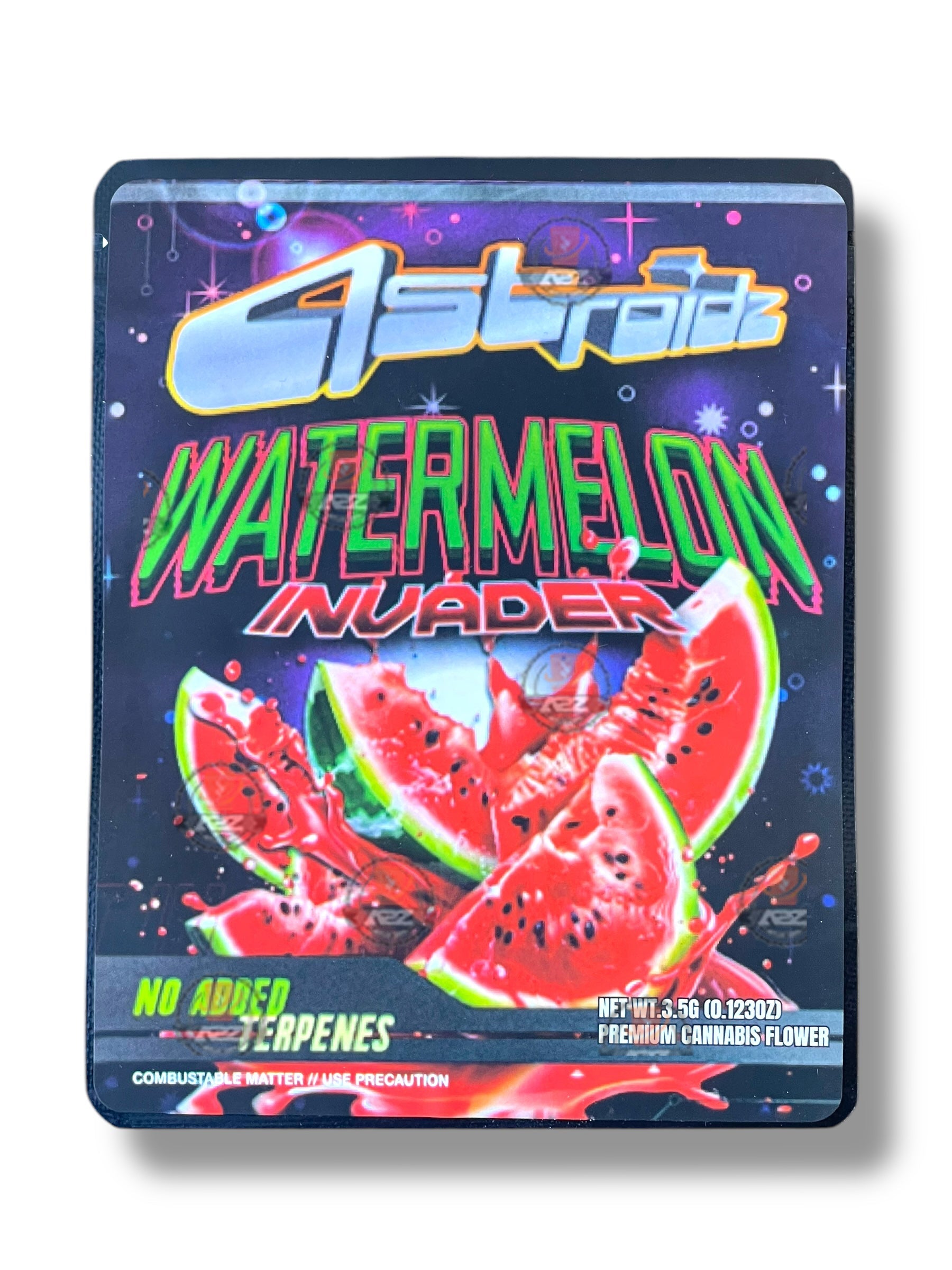 Sprinklez Watermelon Invader Mylar Bags with Boxes 3.5g Box Packaging With stickers and label