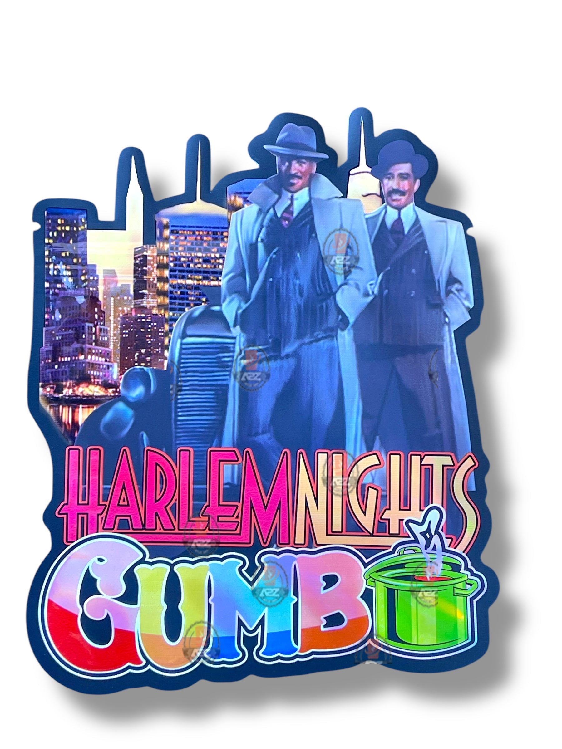 Harlem Nights Gumbo Mylar Bag 3.5g shape bag