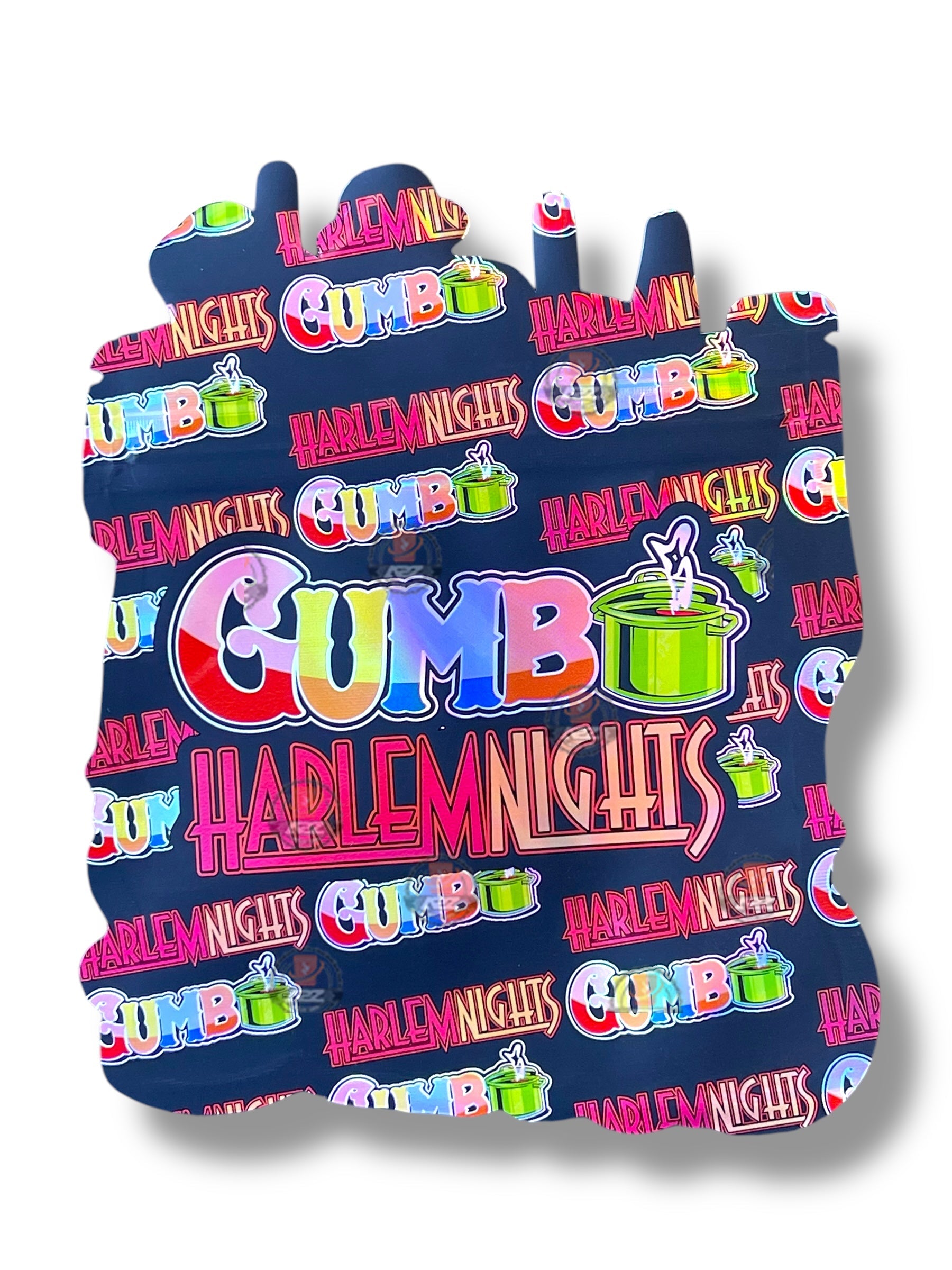 Harlem Nights Gumbo Mylar Bag 3.5g shape bag