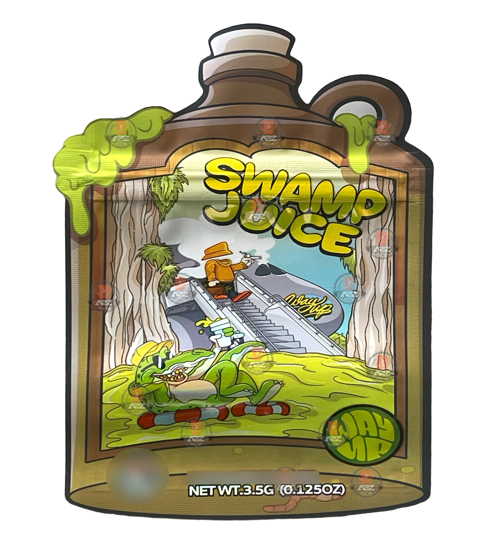 Swamp Juice 3.5 grams Mylar Bag Holographic