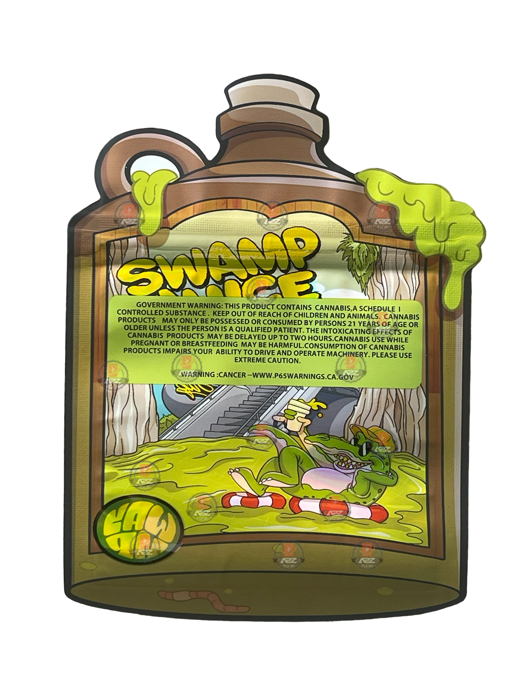 Swamp Juice 3.5 grams Mylar Bag Holographic