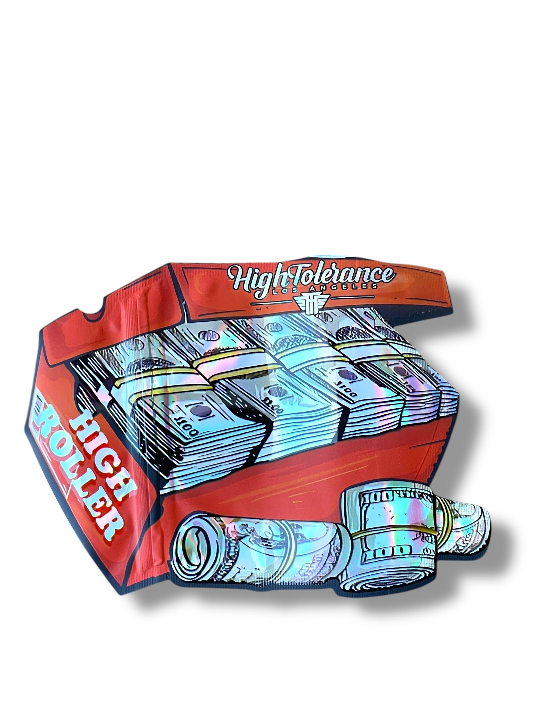 High Tolerance High Roller Mylar Bag 3.5g shape bag